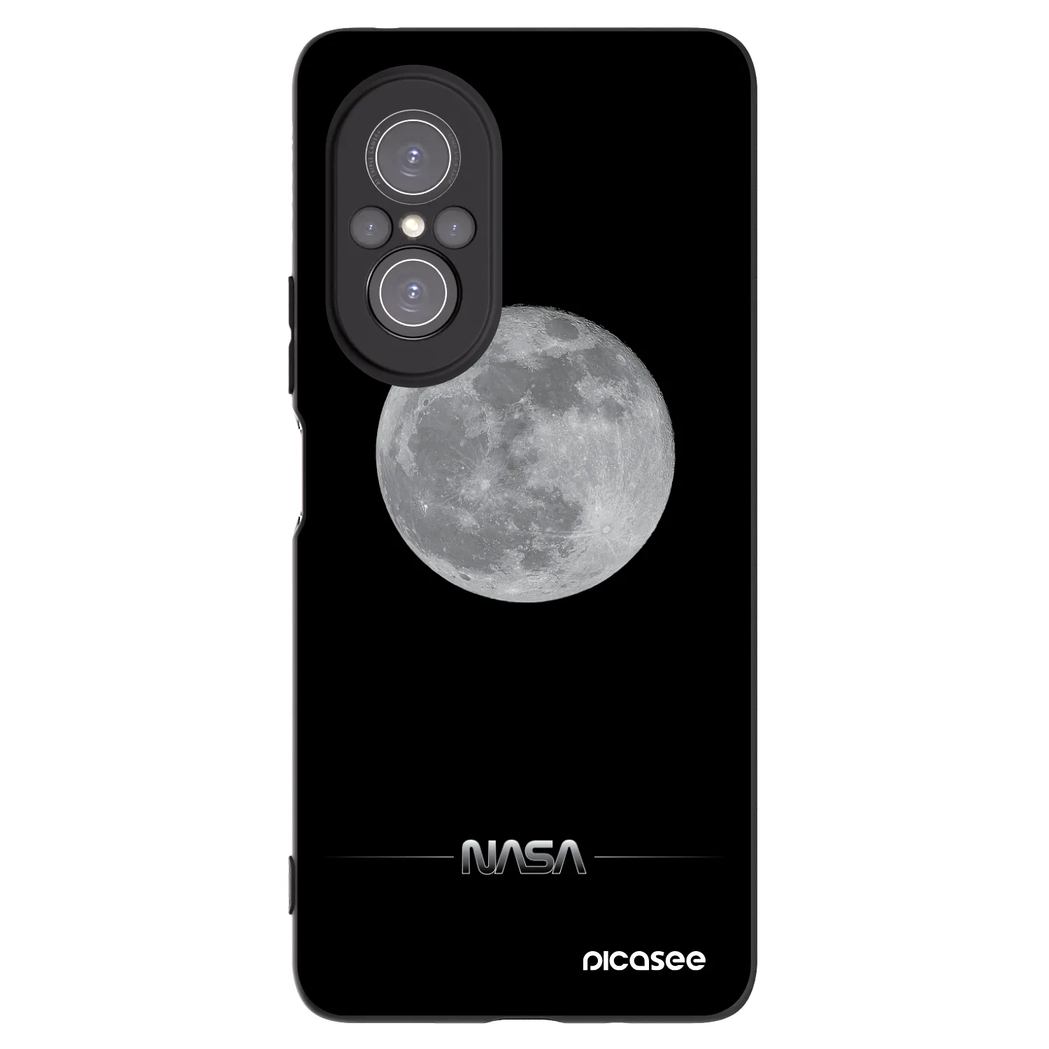 Picasee silikónový čierny obal pre Huawei Nova 9 SE - Moon Minimal