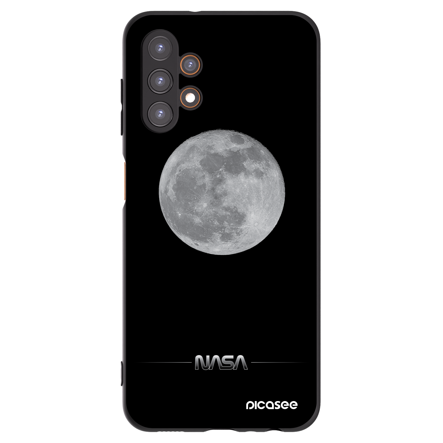 Picasee silikónový čierny obal pre Samsung Galaxy A13 4G A135 - Moon Minimal