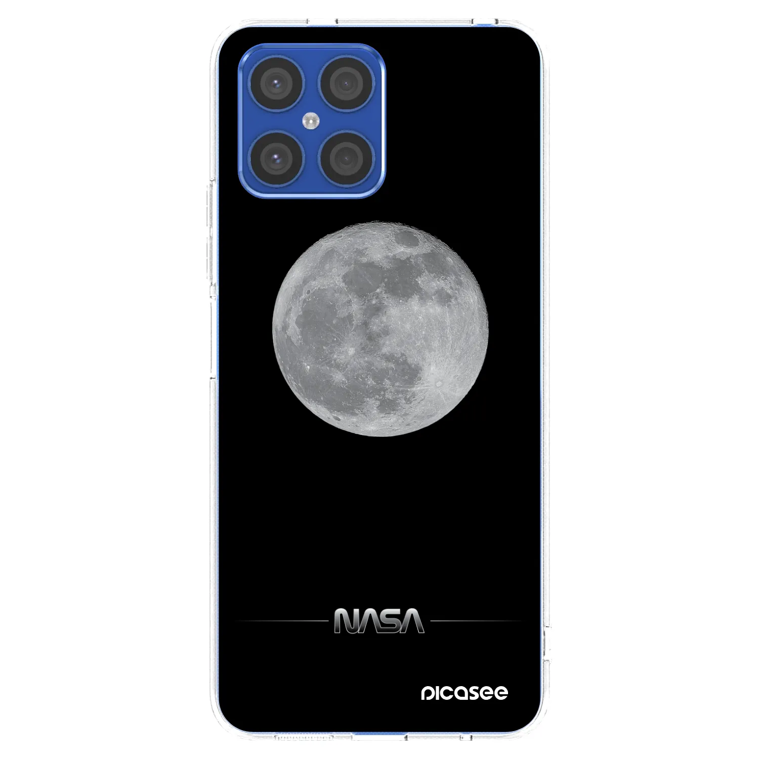 Picasee silikónový prehľadný obal pre Honor X8 4G - Moon Minimal