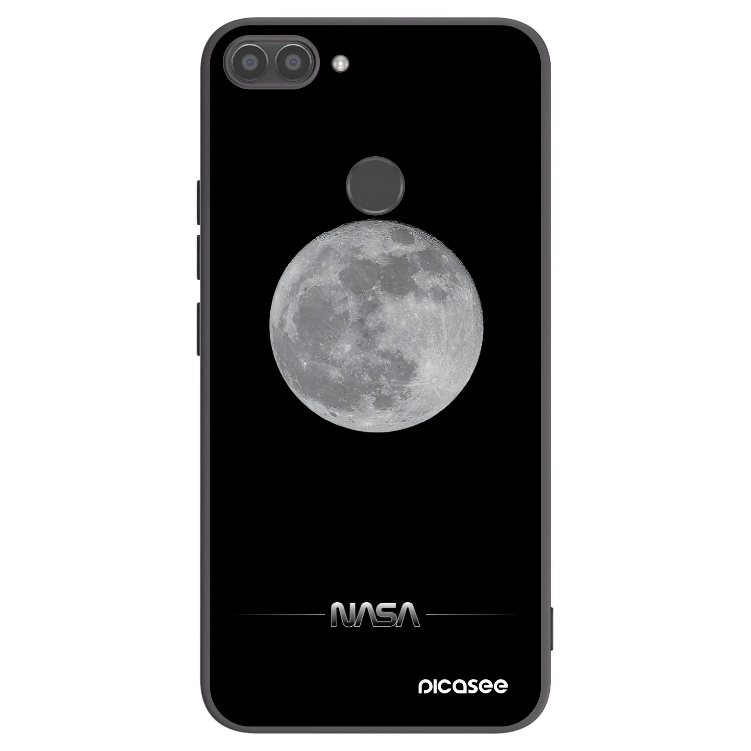 Picasee silikónový čierny obal pre Huawei P Smart - Moon Minimal