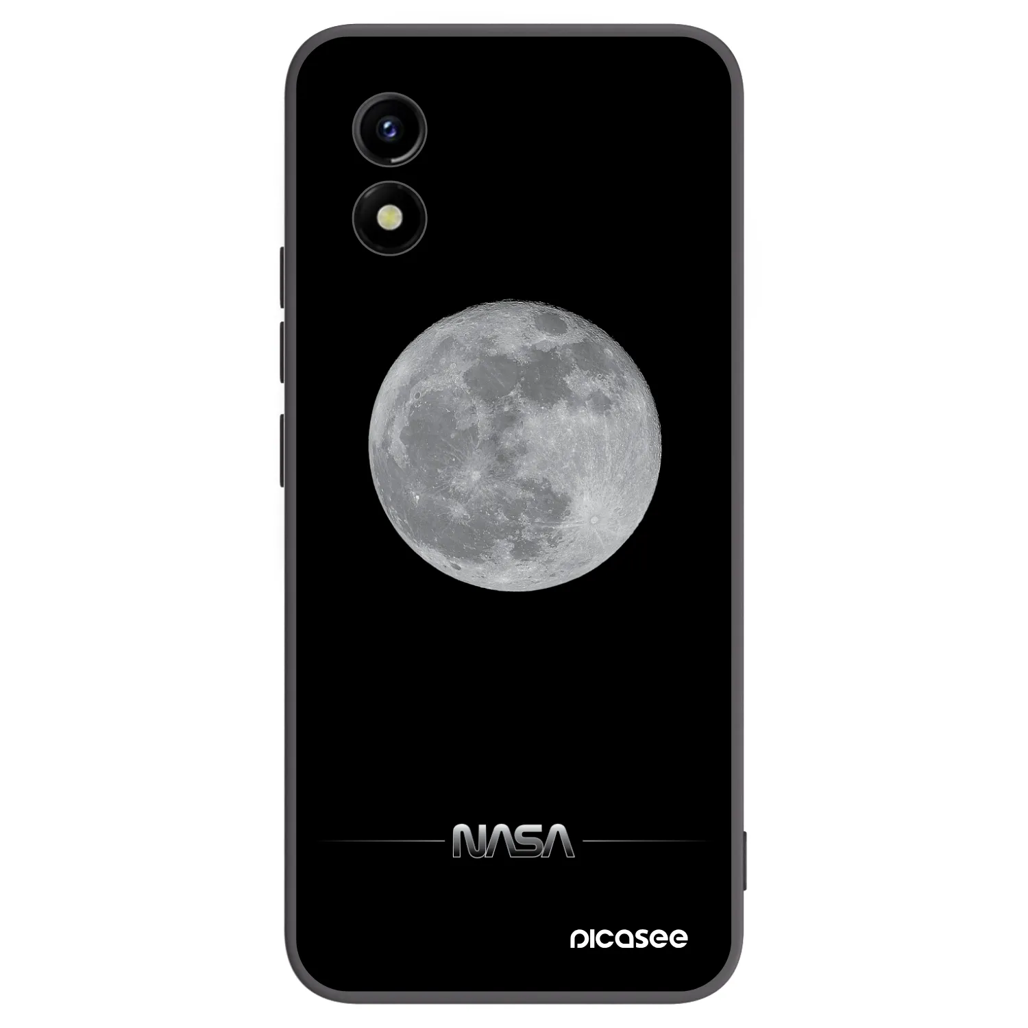 Picasee silikónový čierny obal pre Vivo Y01 - Moon Minimal
