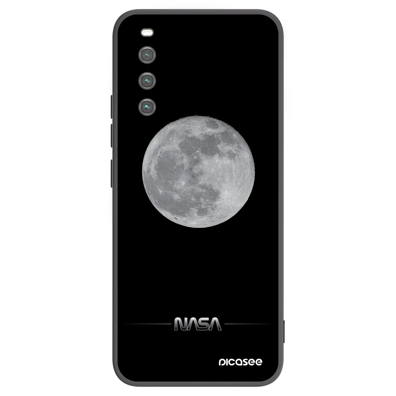 Picasee silikónový čierny obal pre Sony Xperia 10 IV 5G - Moon Minimal