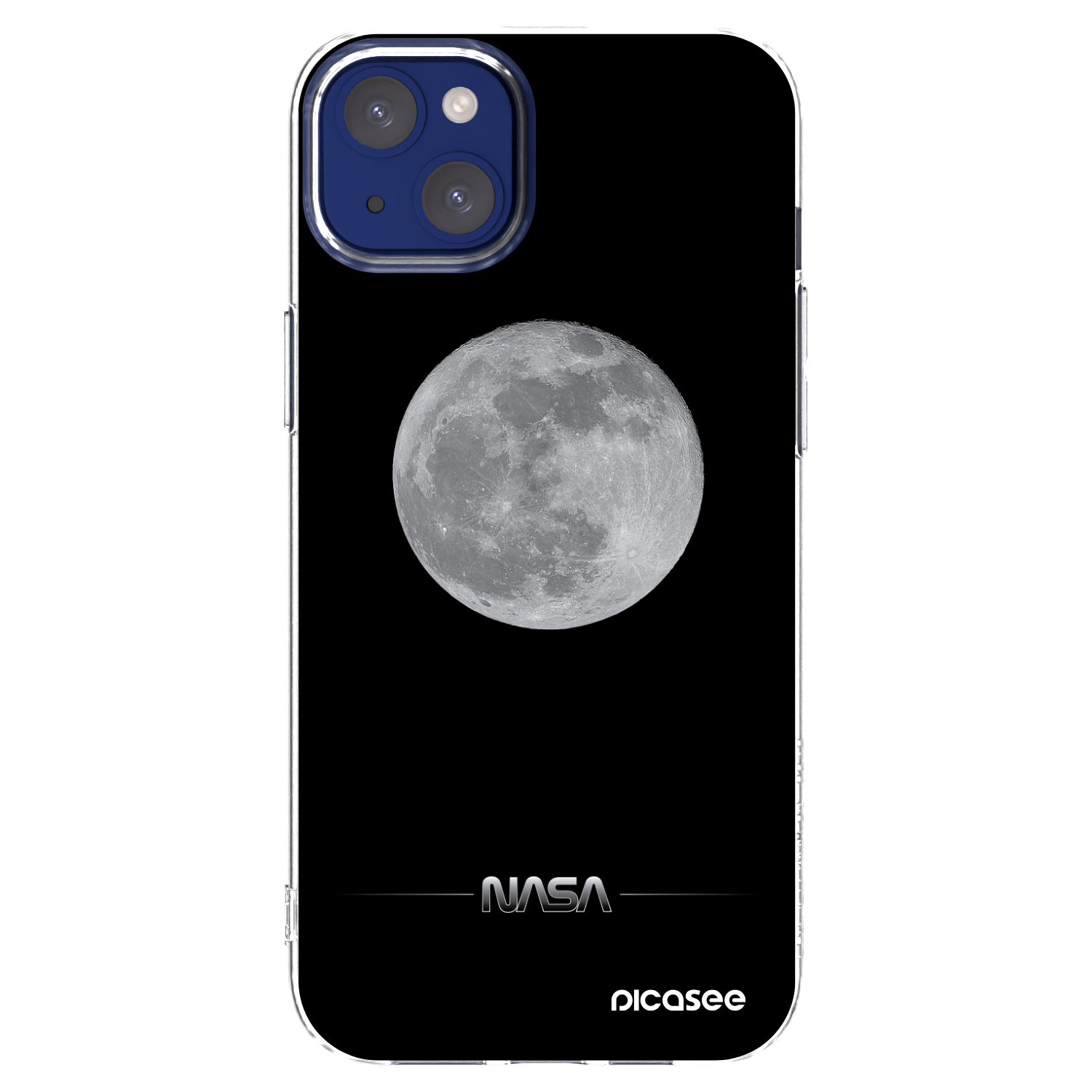 Picasee silikónový prehľadný obal pre Apple iPhone 14 Plus - Moon Minimal