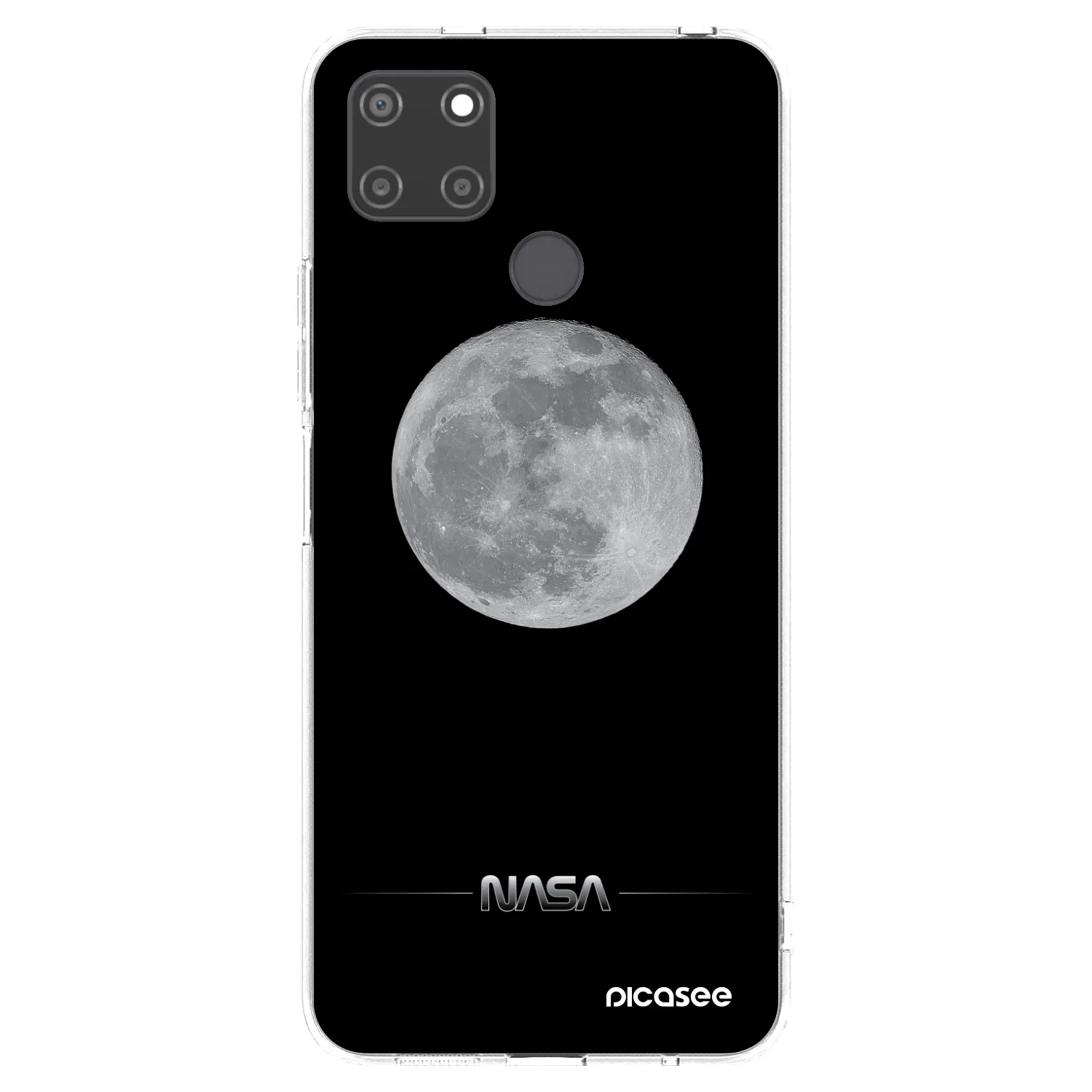 Picasee silikónový prehľadný obal pre Realme C21Y - Moon Minimal