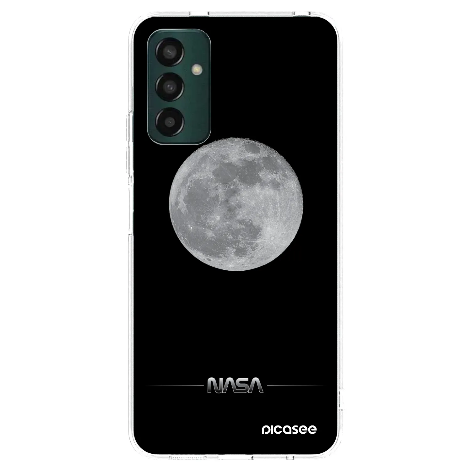 Picasee silikónový prehľadný obal pre Samsung Galaxy M13 M135F - Moon Minimal