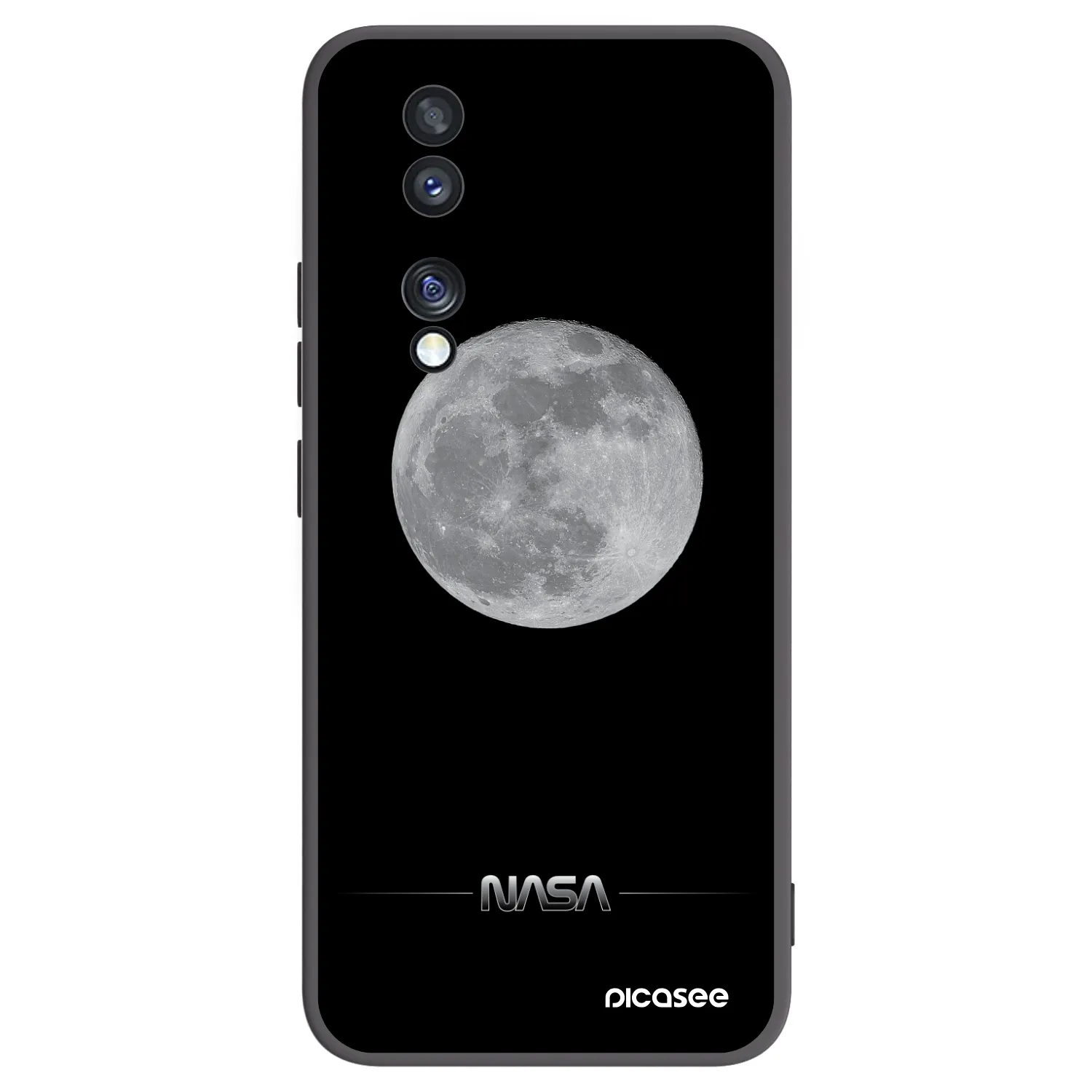 Picasee silikónový čierny obal pre Honor 70 - Moon Minimal