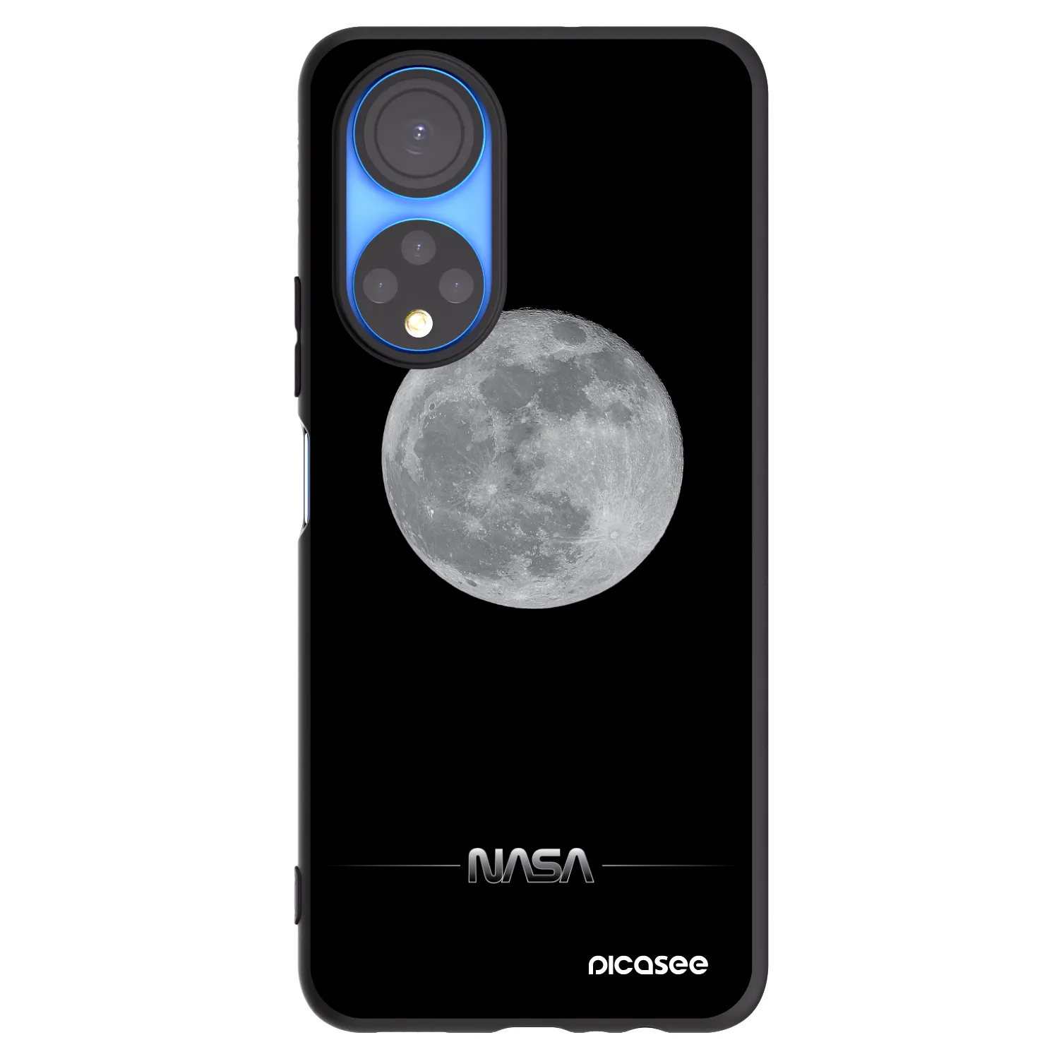 Picasee silikónový čierny obal pre Honor X7 - Moon Minimal