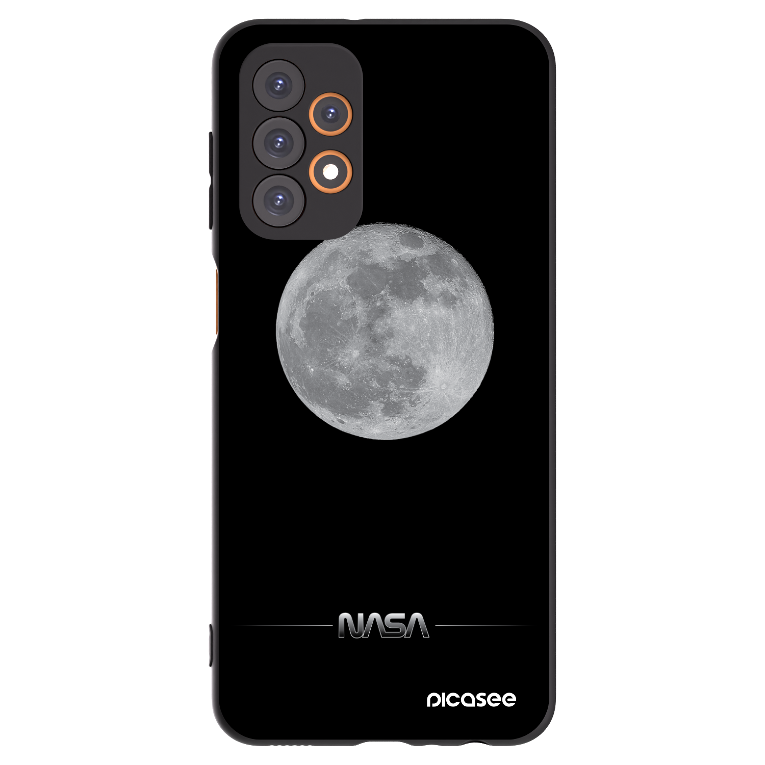 Picasee silikónový čierny obal pre Samsung Galaxy A23 A235F 4G - Moon Minimal