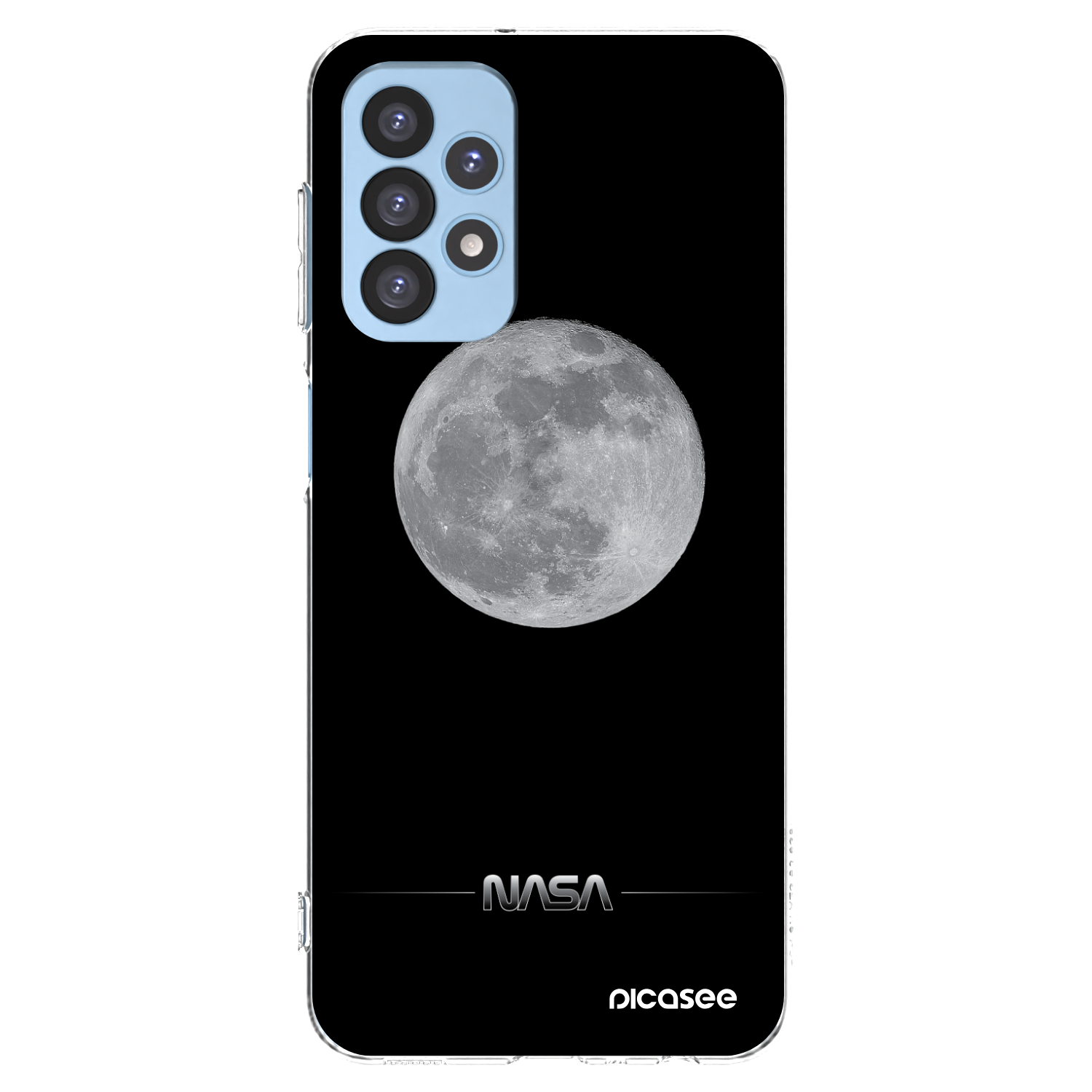 Picasee silikónový prehľadný obal pre Samsung Galaxy A23 A235F 4G - Moon Minimal