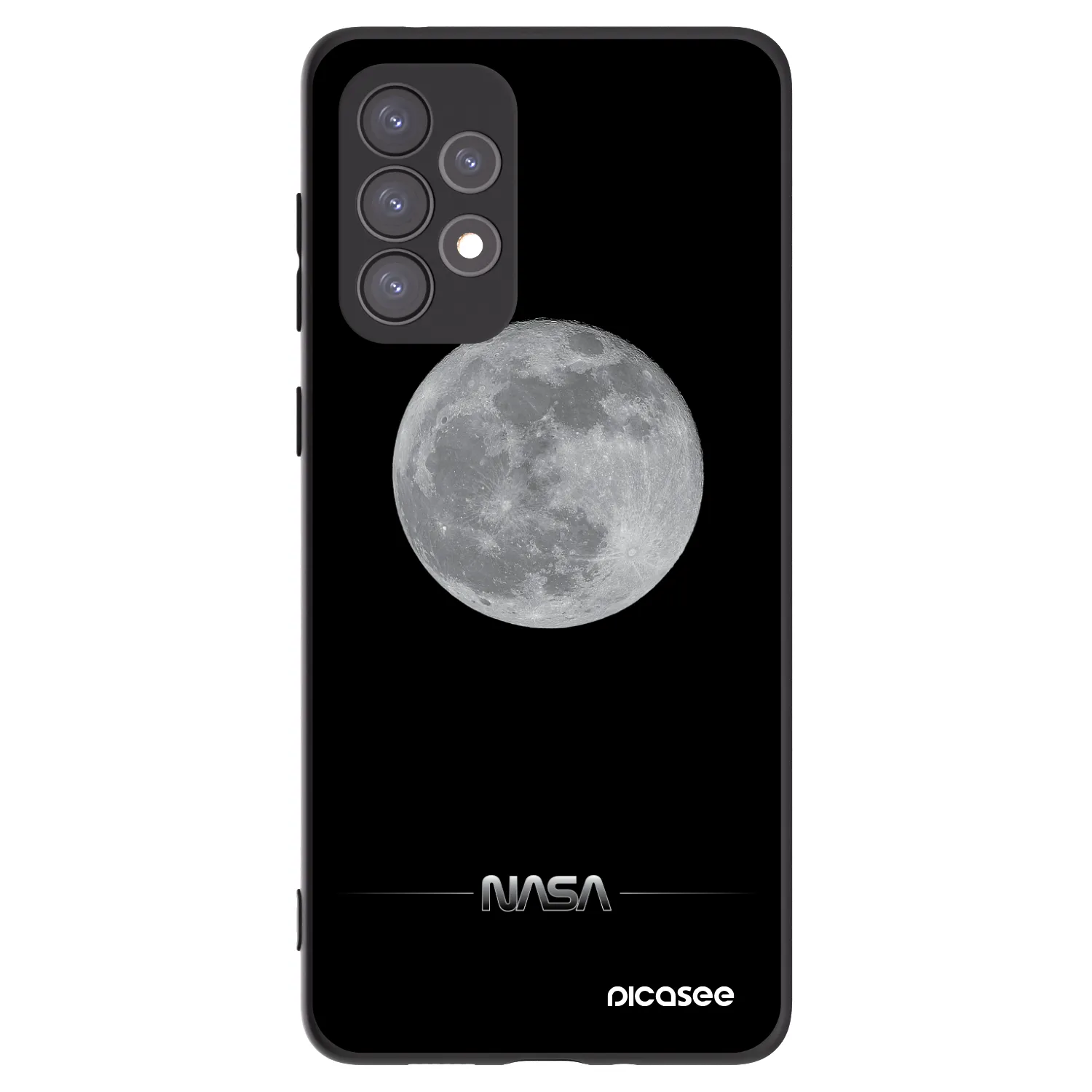 Picasee silikónový čierny obal pre Samsung Galaxy A73 5G - Moon Minimal