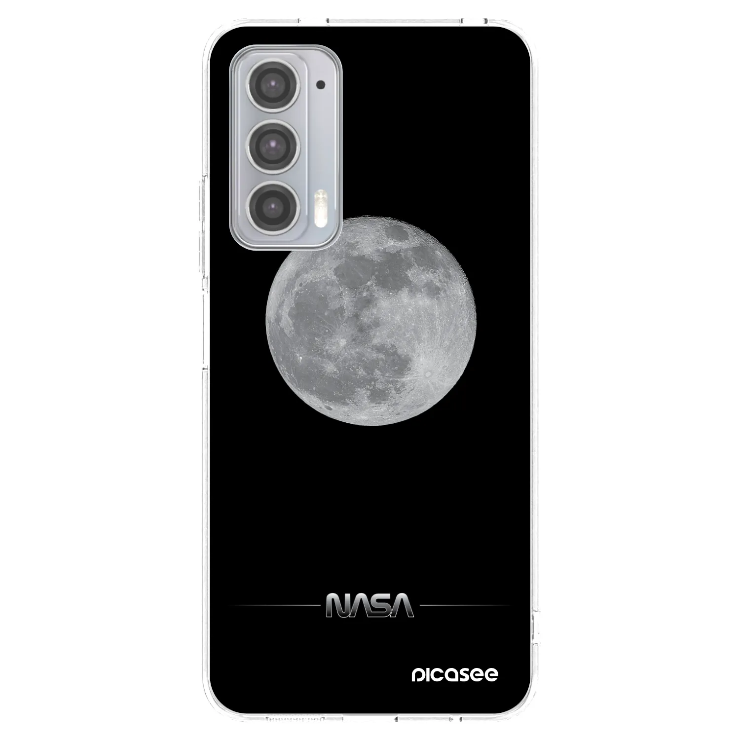 Picasee silikónový prehľadný obal pre Motorola Edge 20 - Moon Minimal