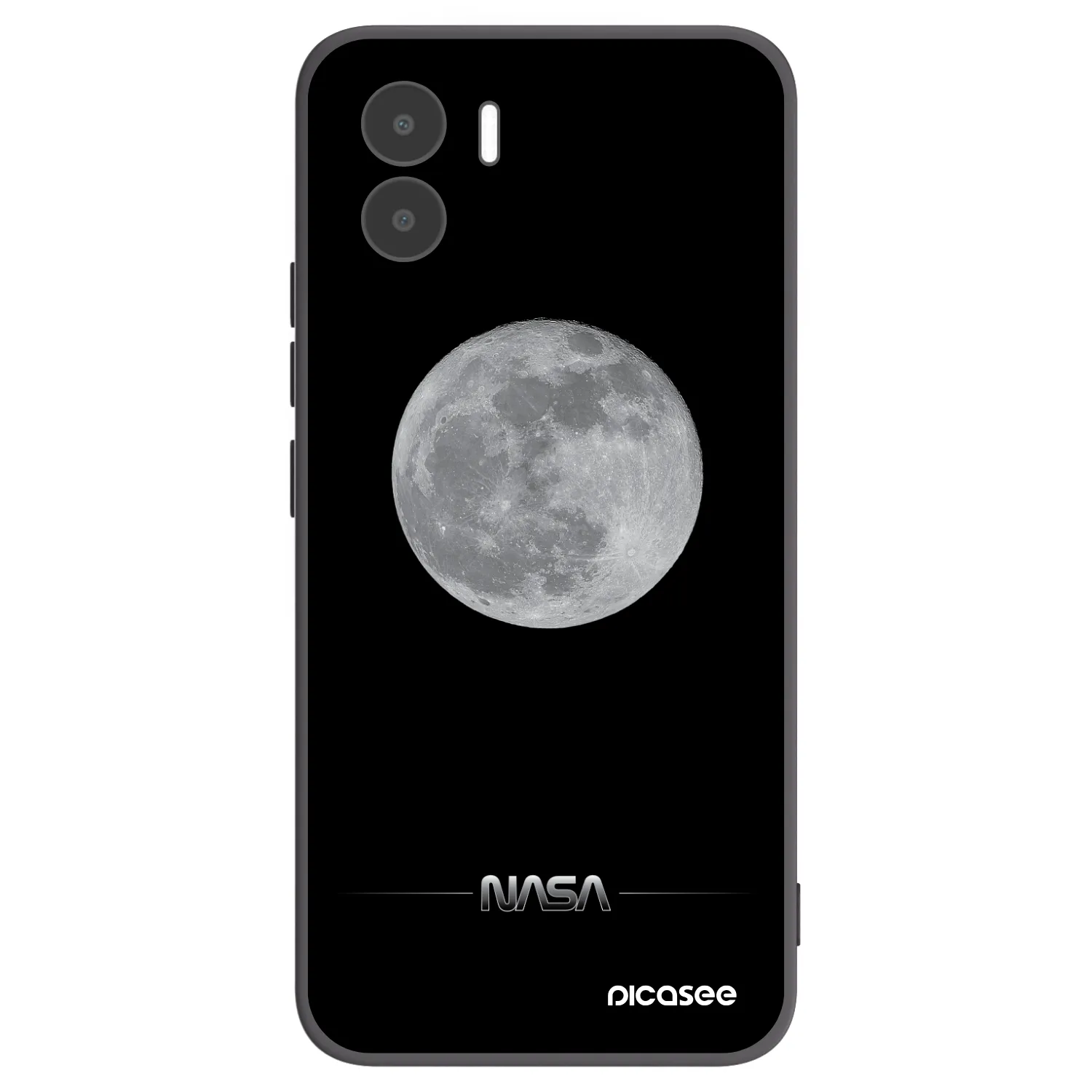 Picasee silikónový čierny obal pre Xiaomi Redmi A1 - Moon Minimal