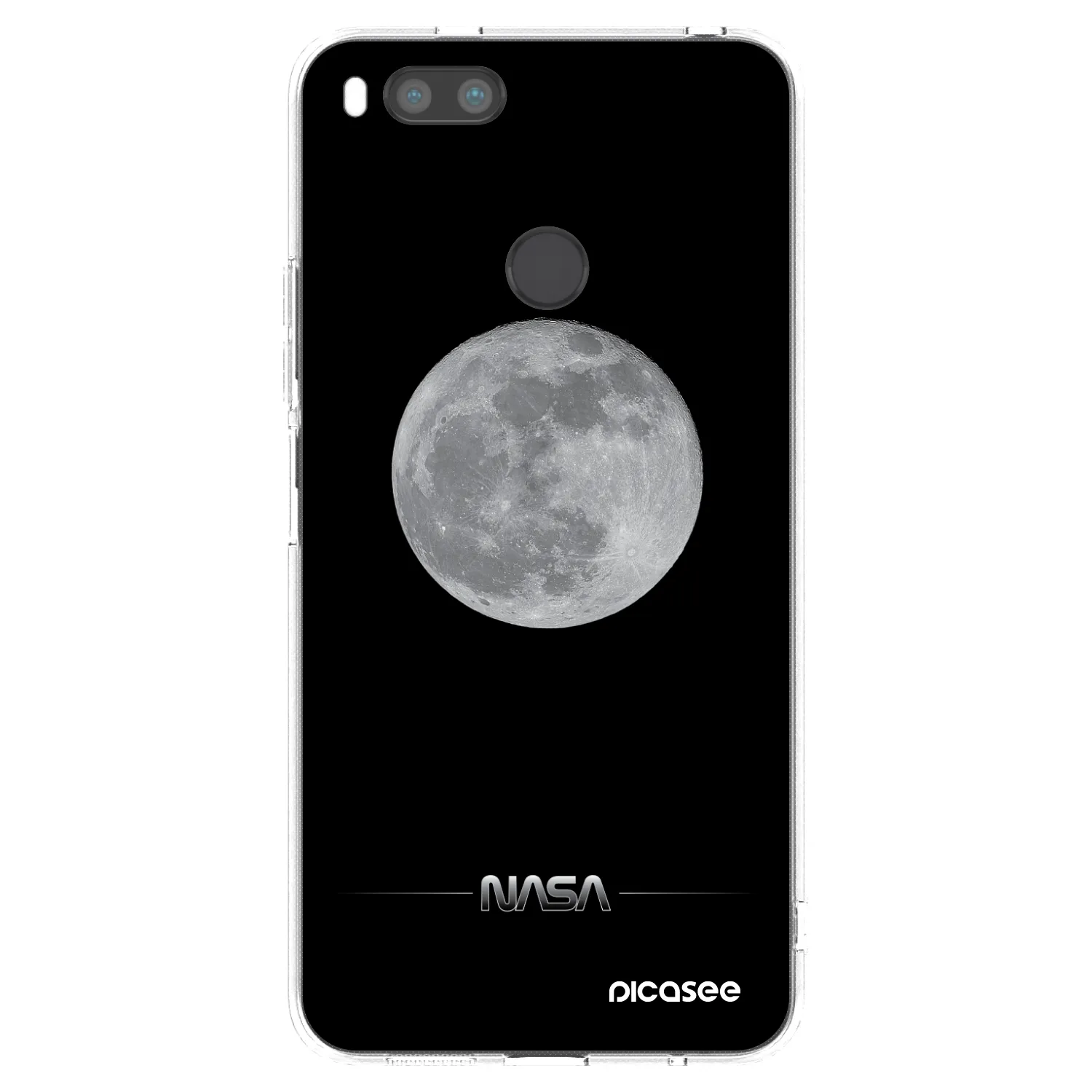 Picasee silikónový prehľadný obal pre Xiaomi Redmi A1 - Moon Minimal