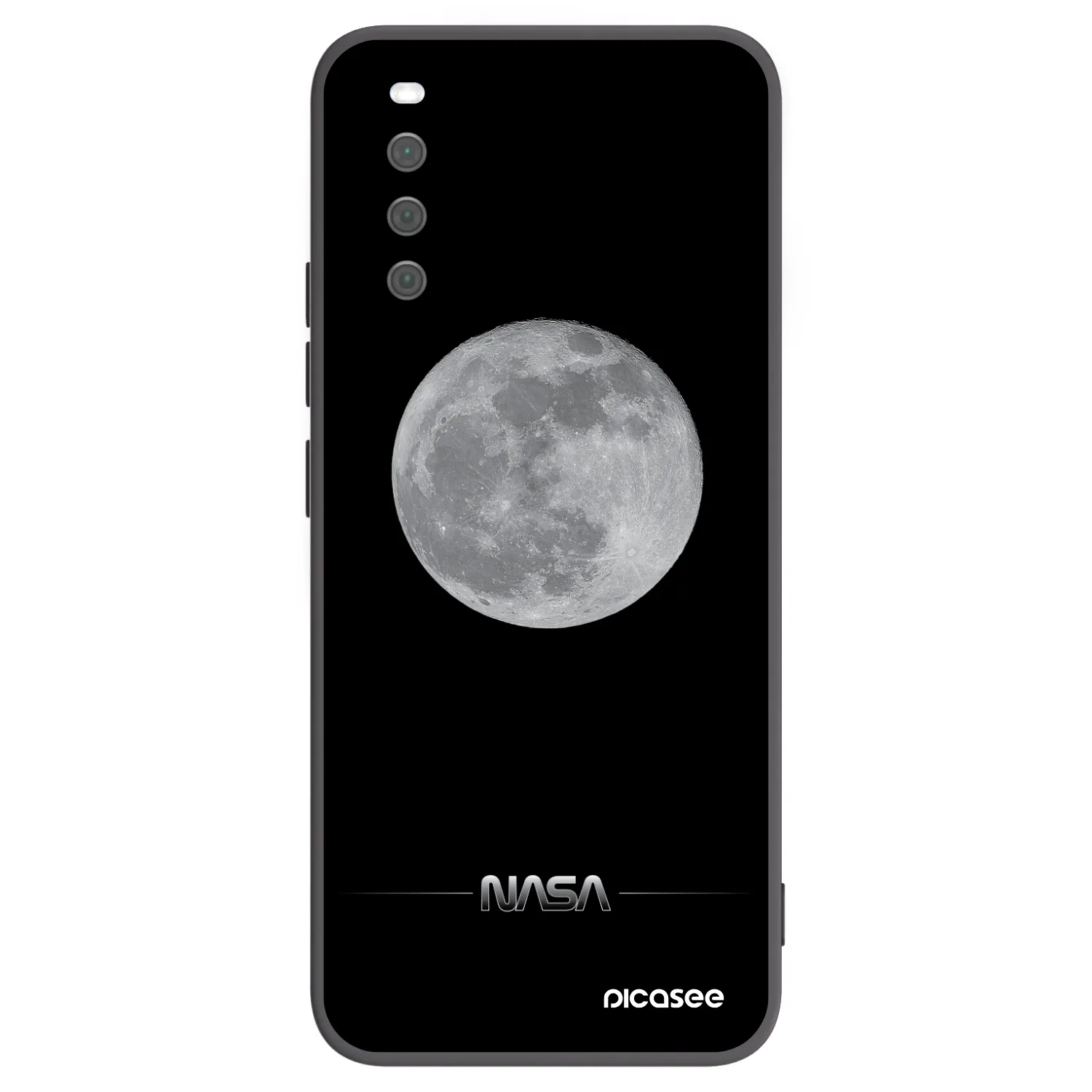 Picasee silikónový čierny obal pre Sony Xperia 10 III - Moon Minimal