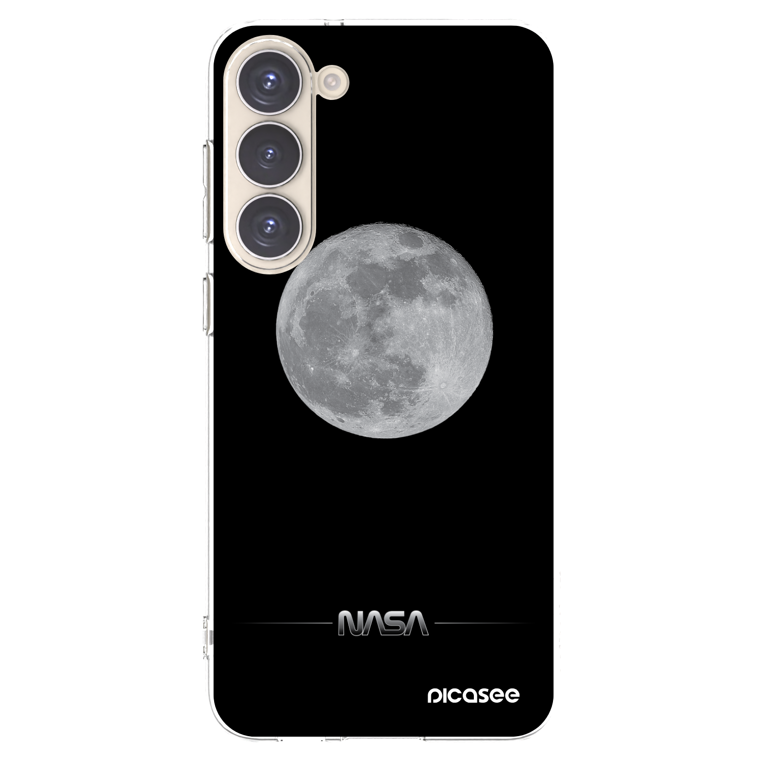 Picasee silikónový prehľadný obal pre Samsung Galaxy S23+ 5G - Moon Minimal