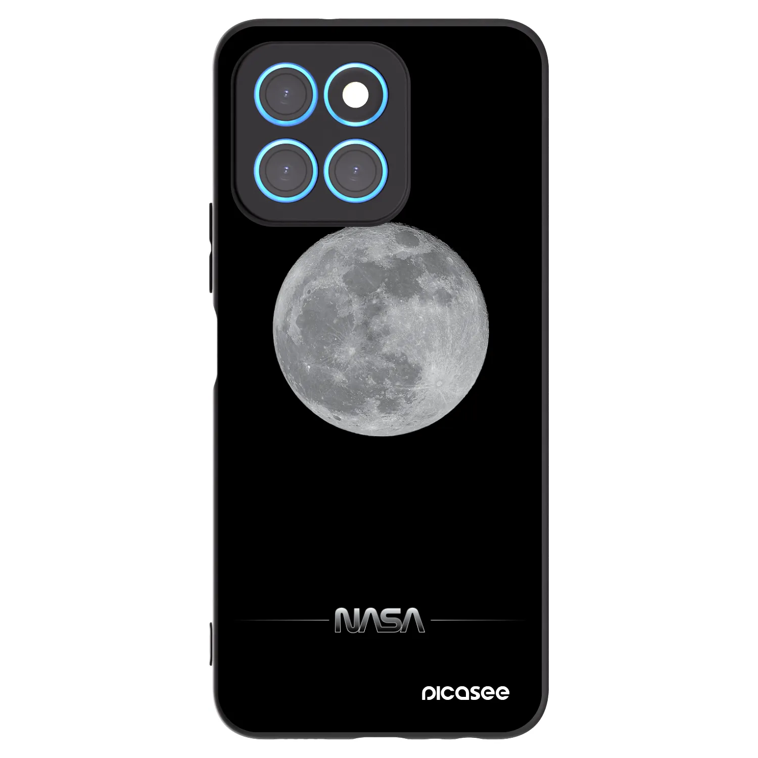Picasee silikónový čierny obal pre Honor X6 - Moon Minimal