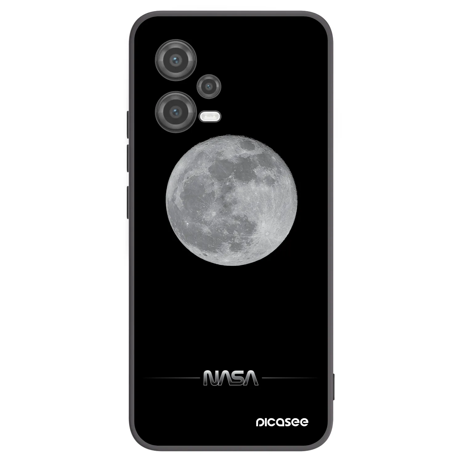 Picasee silikónový čierny obal pre Xiaomi Poco X5 - Moon Minimal