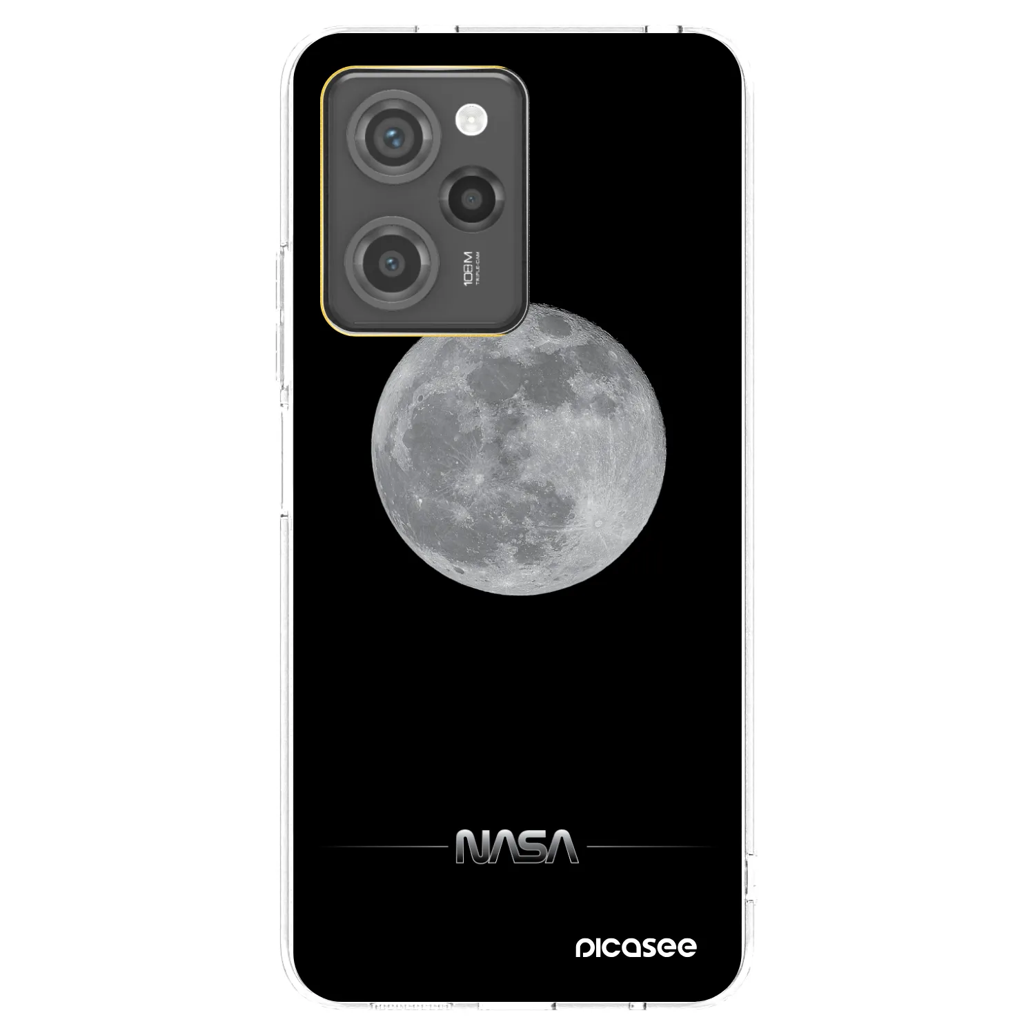 Picasee silikónový prehľadný obal pre Xiaomi Poco X5 Pro - Moon Minimal