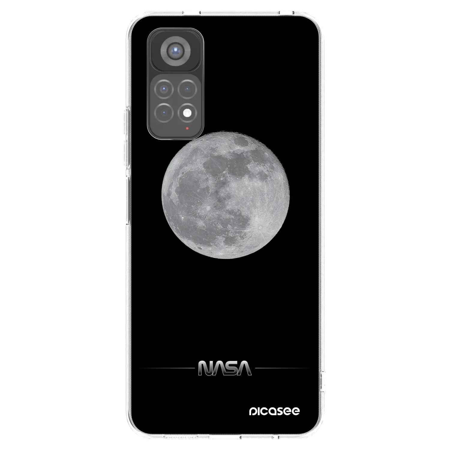 Picasee silikónový prehľadný obal pre Xiaomi Redmi Note 11S 5G - Moon Minimal