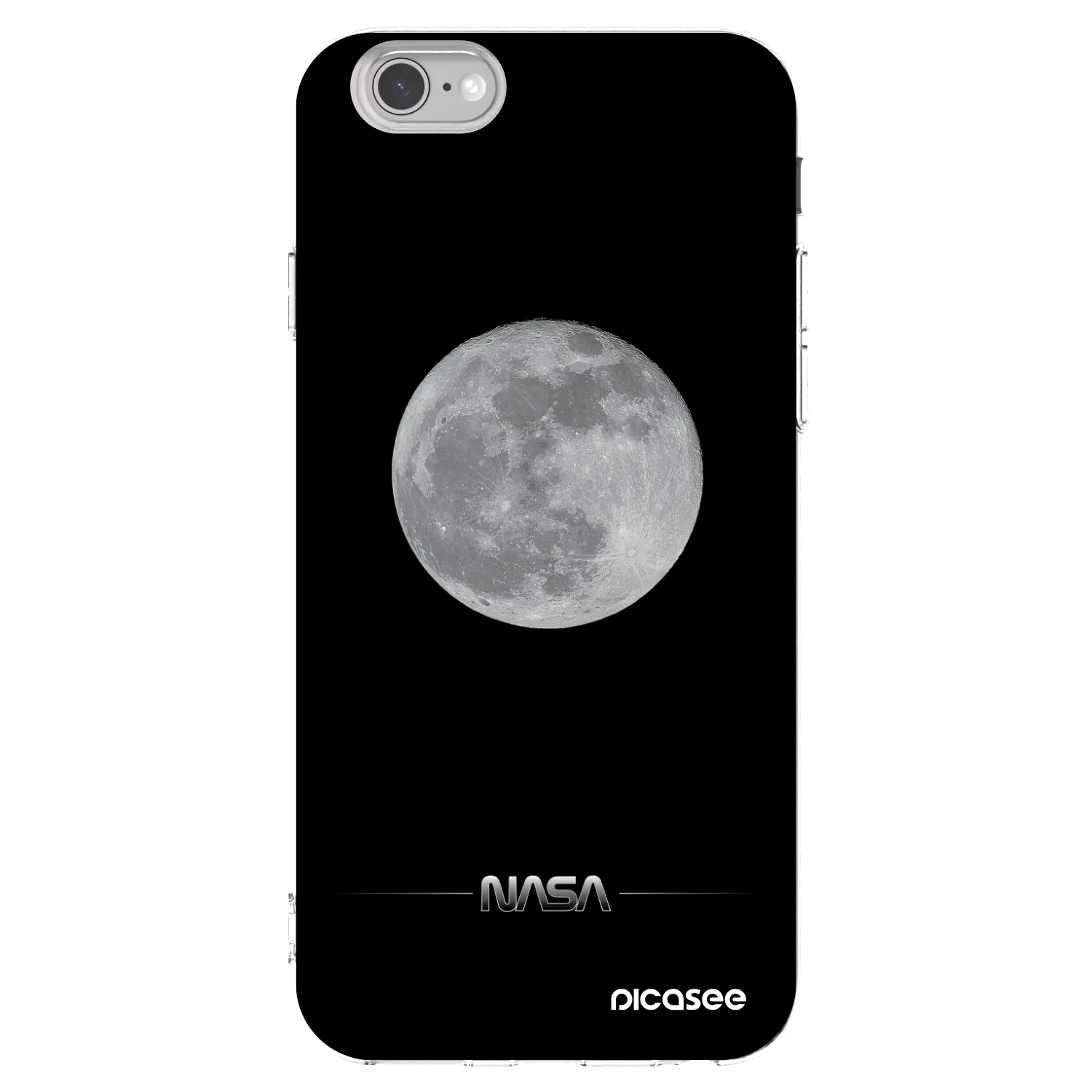 Picasee silikónový prehľadný obal pre Apple iPhone 6/6S - Moon Minimal