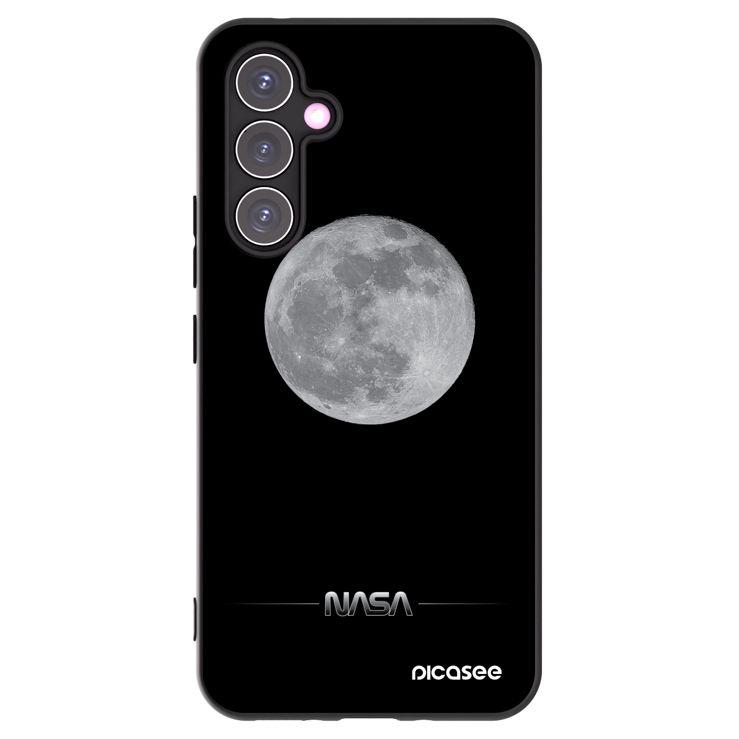 Picasee silikónový čierny obal pre Samsung Galaxy A54 5G A546B - Moon Minimal
