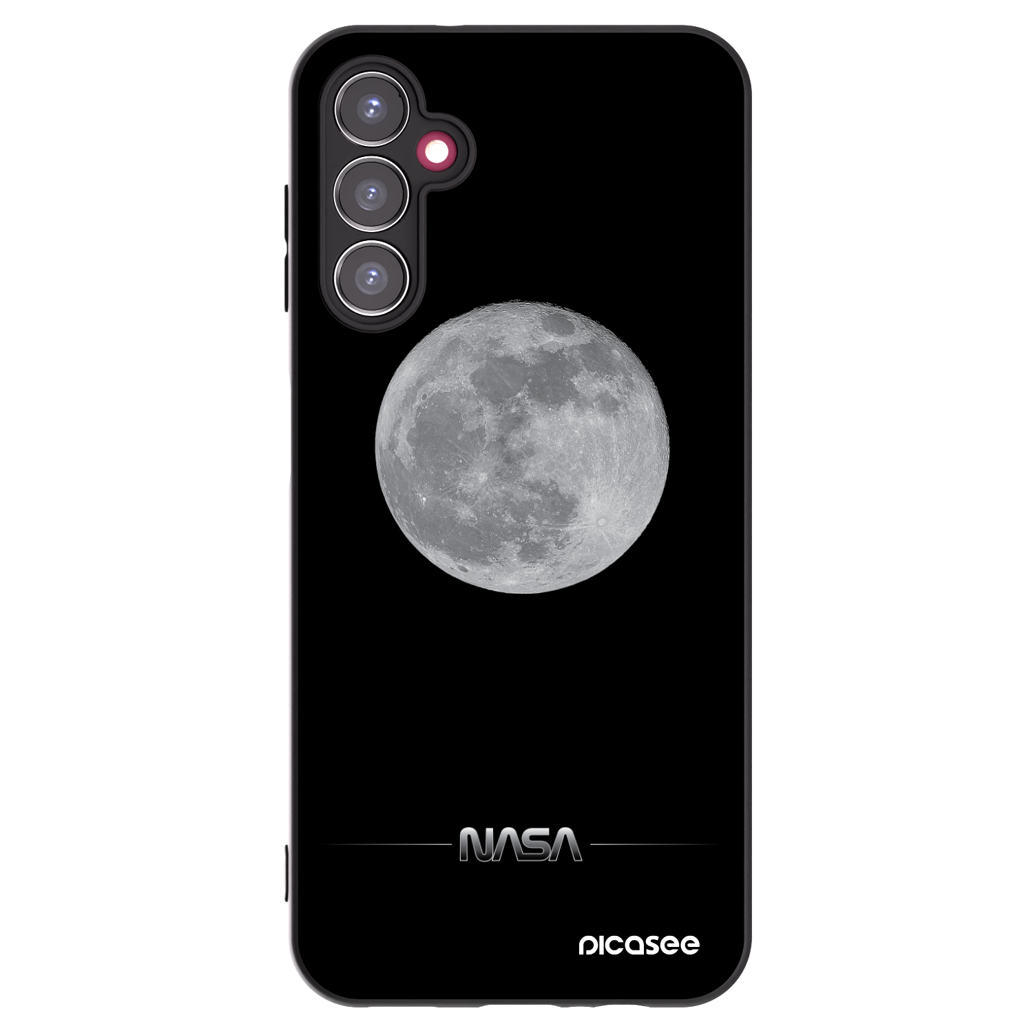 Picasee silikónový čierny obal pre Samsung Galaxy A14 5G A146P - Moon Minimal