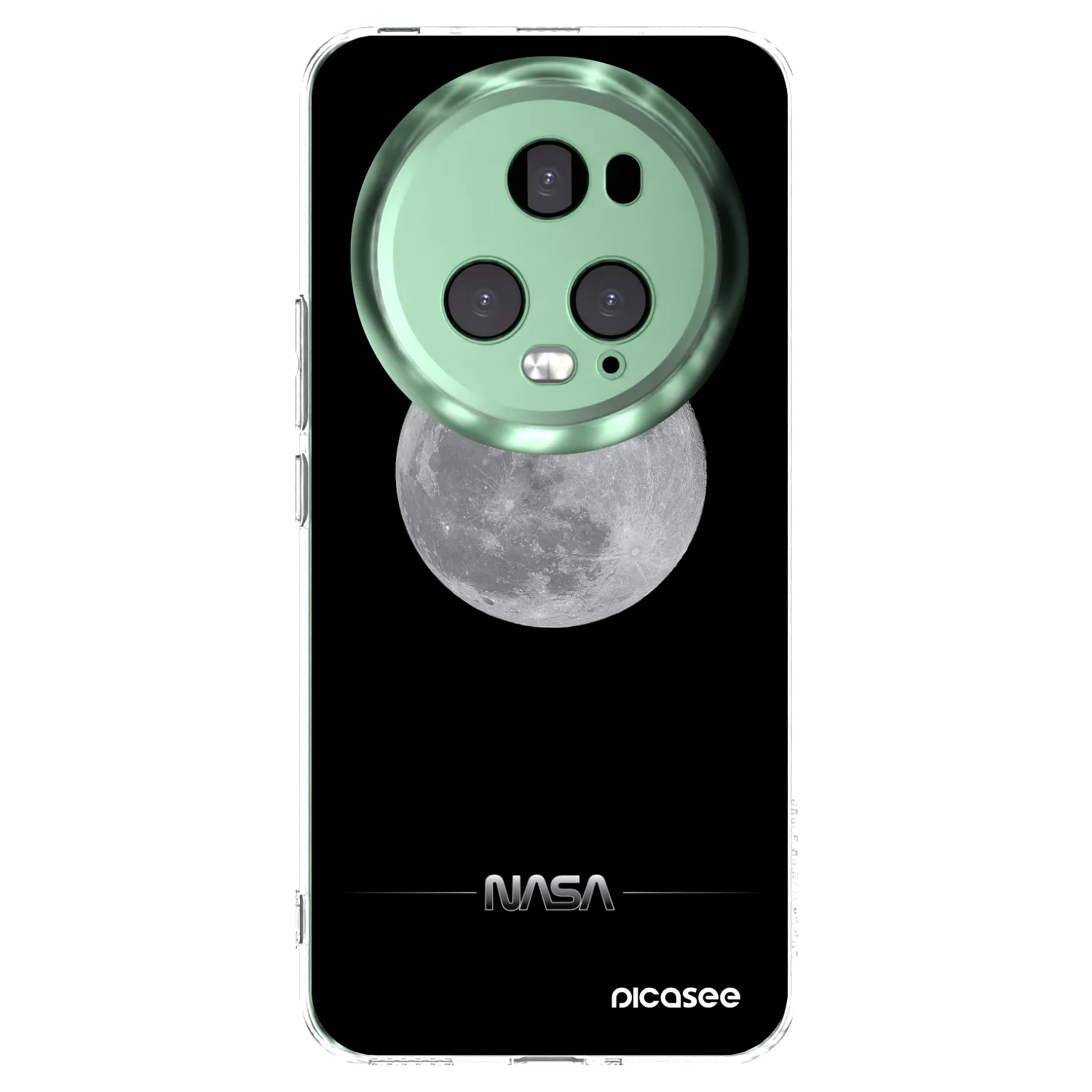 Picasee silikónový prehľadný obal pre Honor Magic5 Pro - Moon Minimal