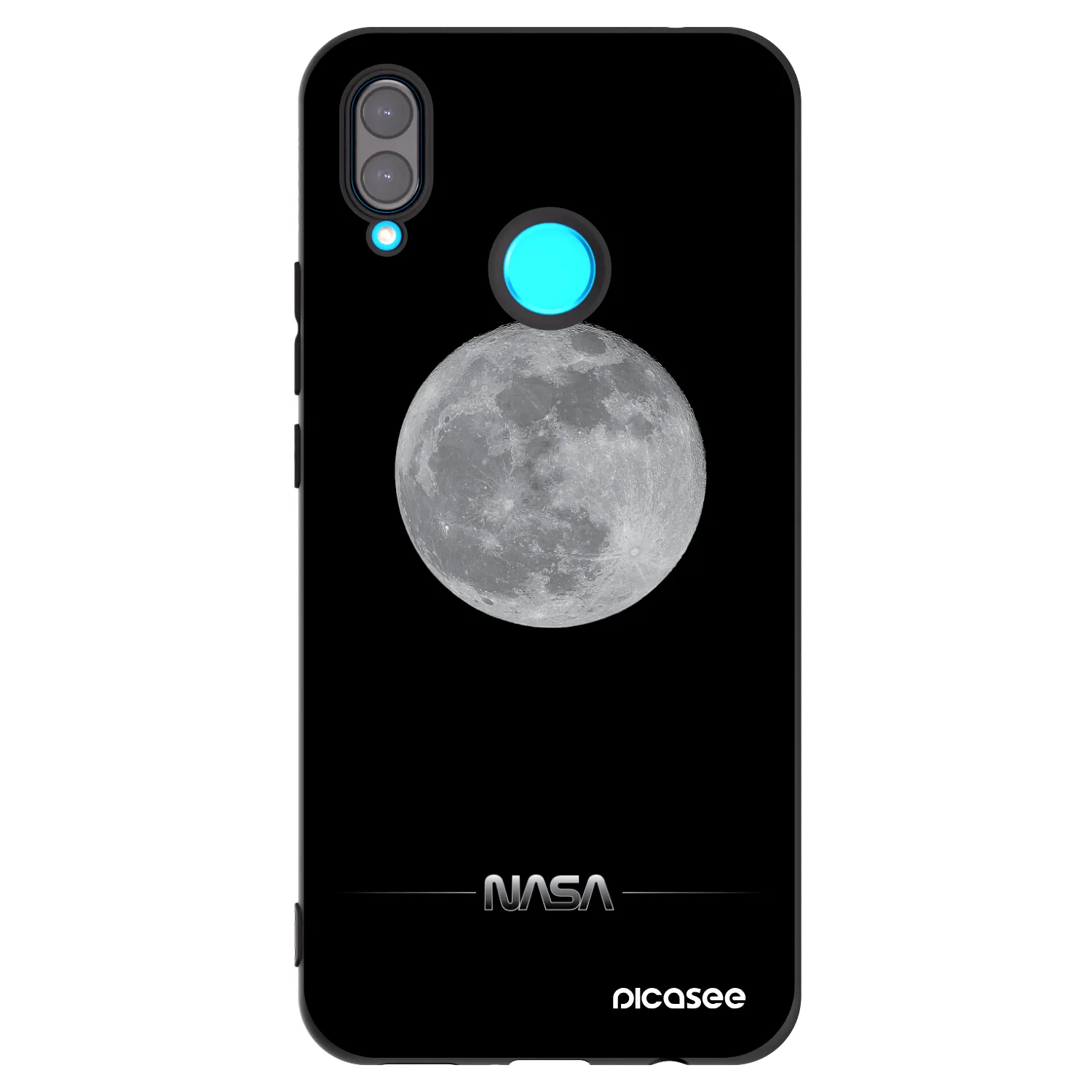 Picasee silikónový čierny obal pre Huawei Nova 3 - Moon Minimal