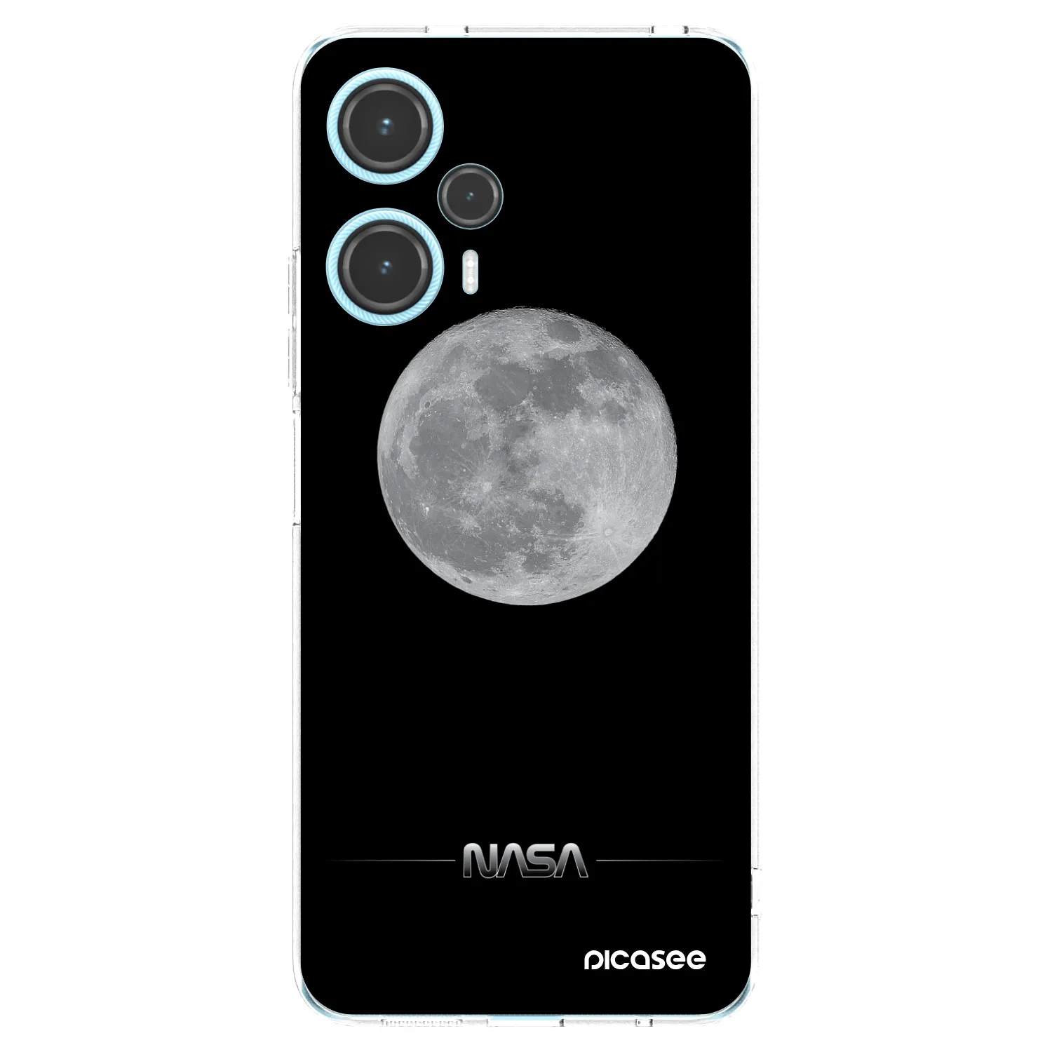 Picasee silikónový prehľadný obal pre Xiaomi Poco F5 - Moon Minimal