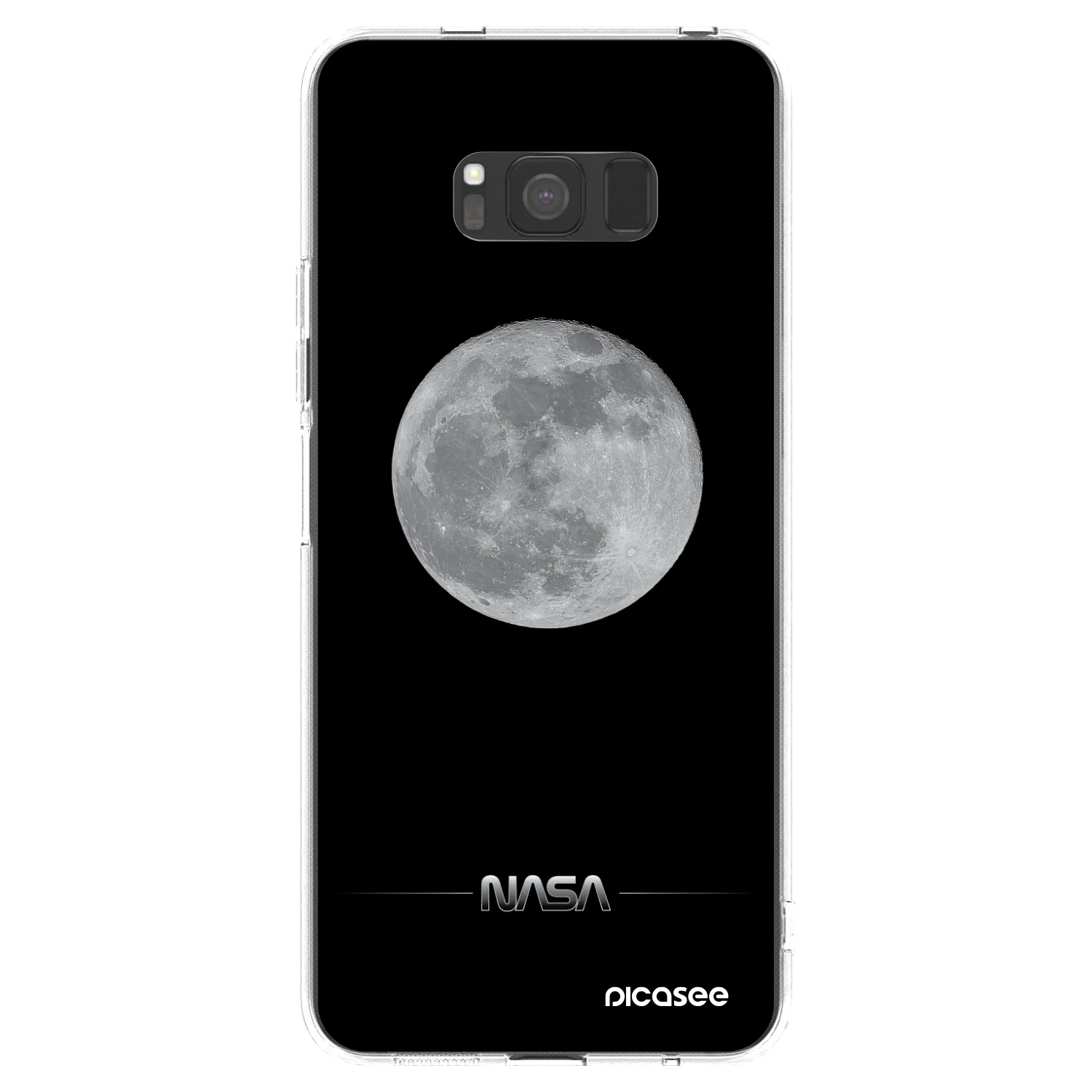 Picasee silikónový prehľadný obal pre Samsung Galaxy S8 G950F - Moon Minimal