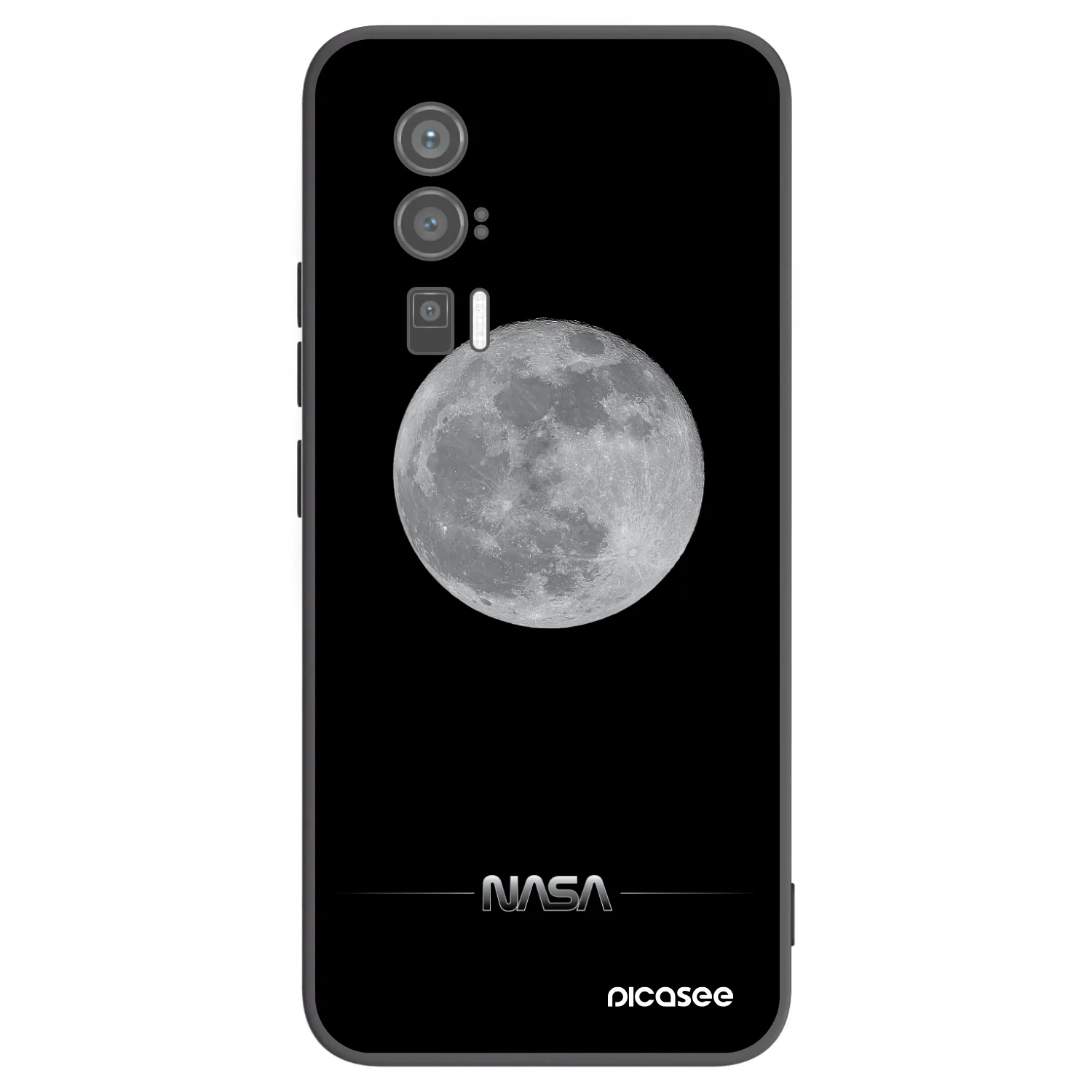 Picasee silikónový čierny obal pre Xiaomi Poco F5 Pro 5G - Moon Minimal