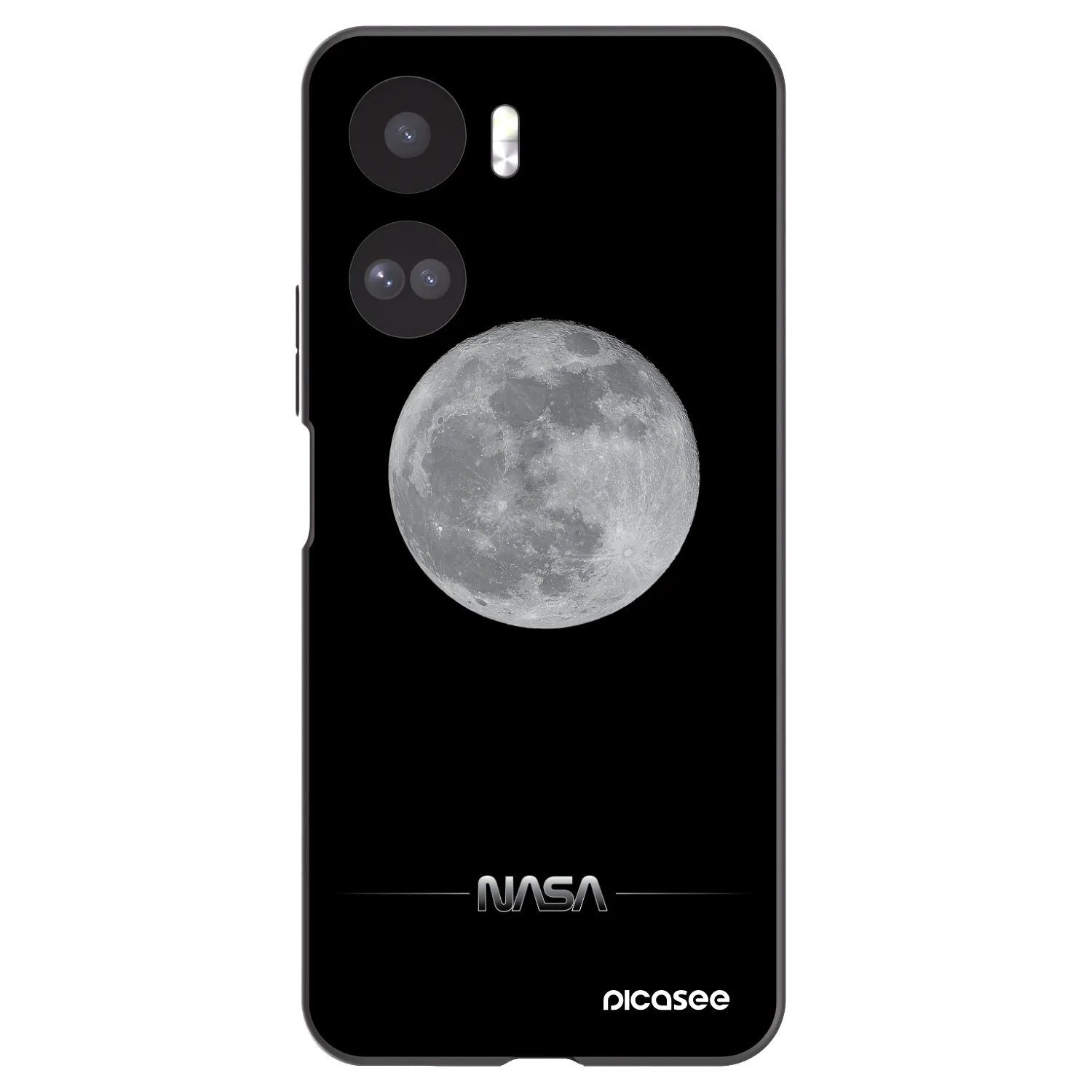 Picasee silikónový čierny obal pre Honor 90 Lite 5G - Moon Minimal