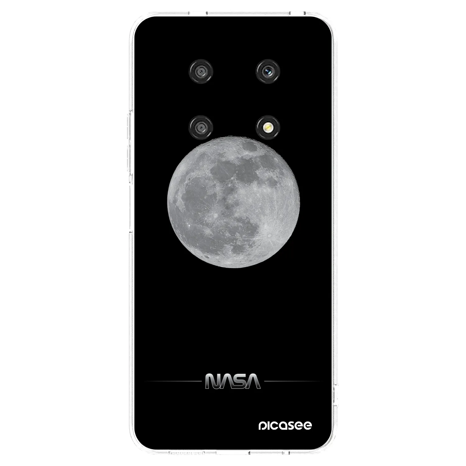Picasee silikónový prehľadný obal pre Honor Magic4 Lite 5G - Moon Minimal