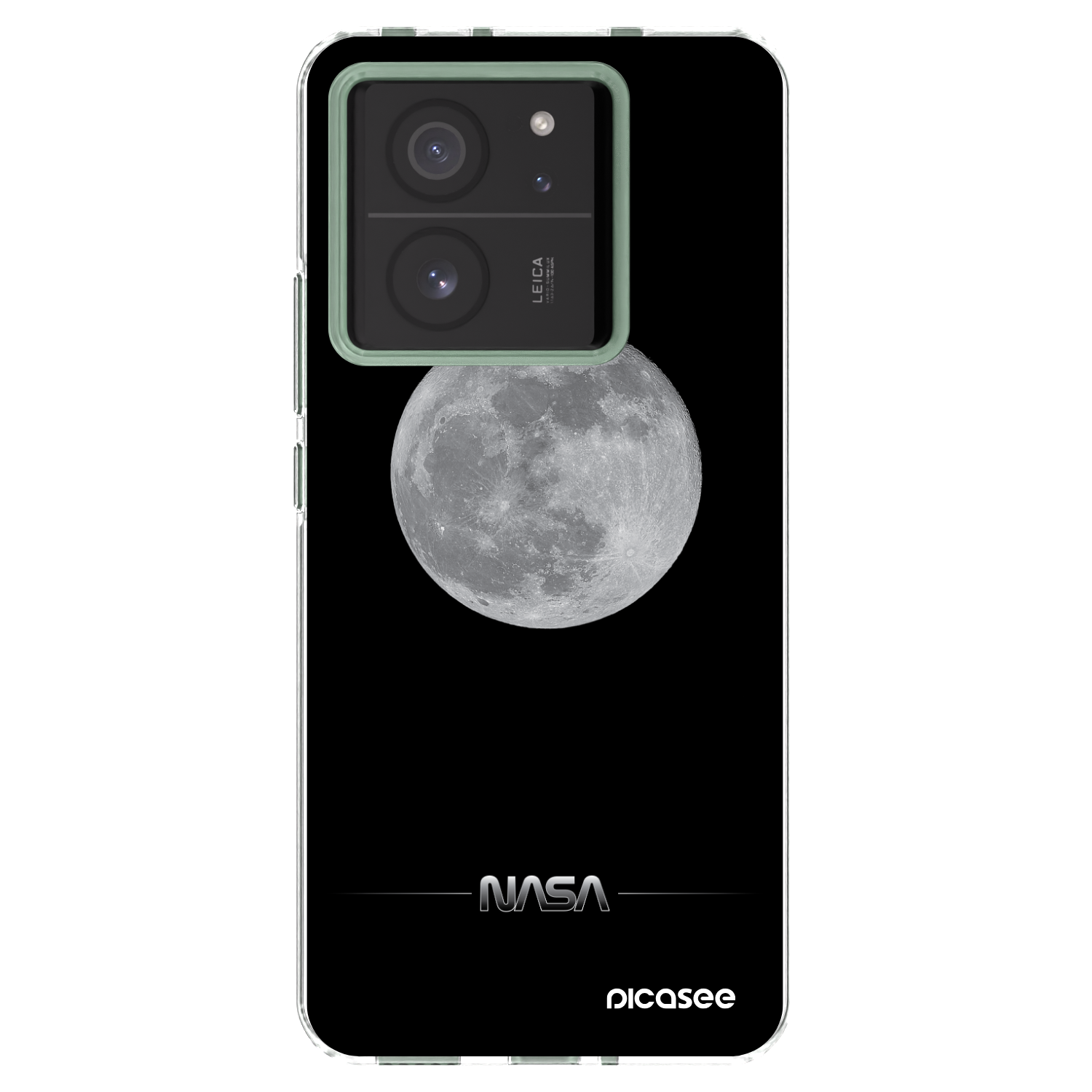 Picasee silikónový prehľadný obal pre Xiaomi 13T - Moon Minimal