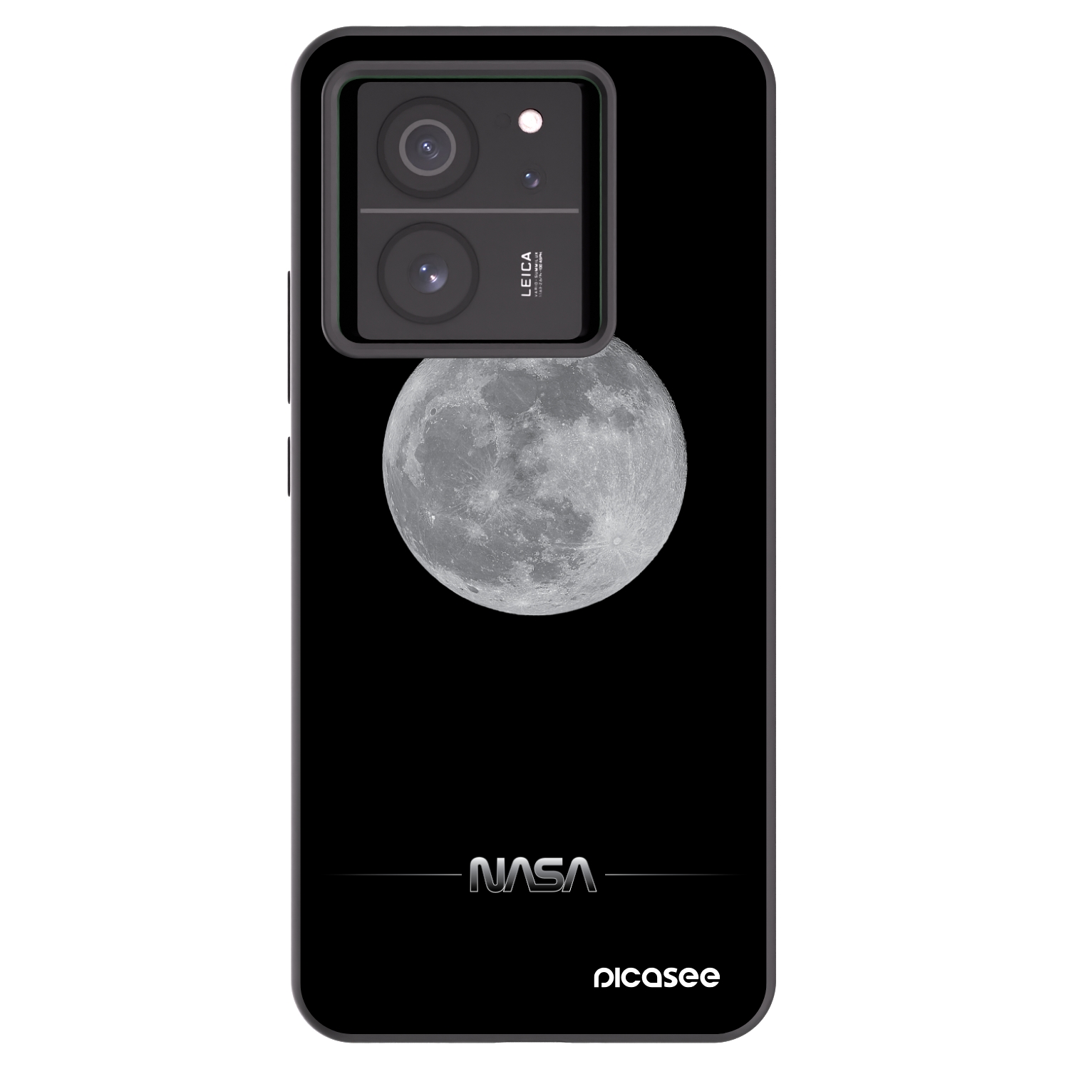 Picasee silikónový čierny obal pre Xiaomi 13T Pro - Moon Minimal