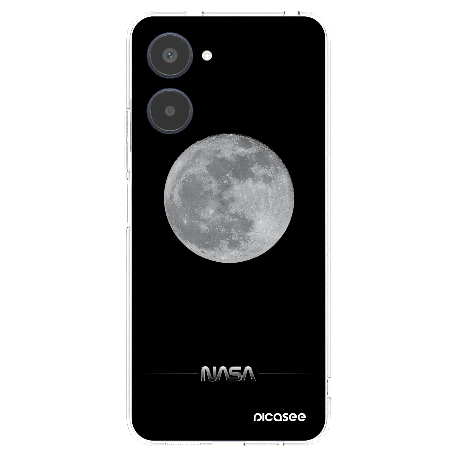Picasee silikónový prehľadný obal pre Realme 10 4G - Moon Minimal