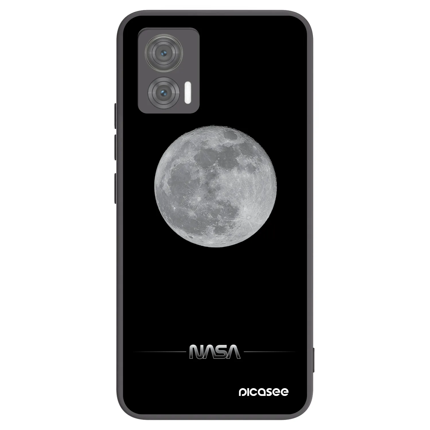 Picasee silikónový čierny obal pre Motorola Edge 30 Neo - Moon Minimal