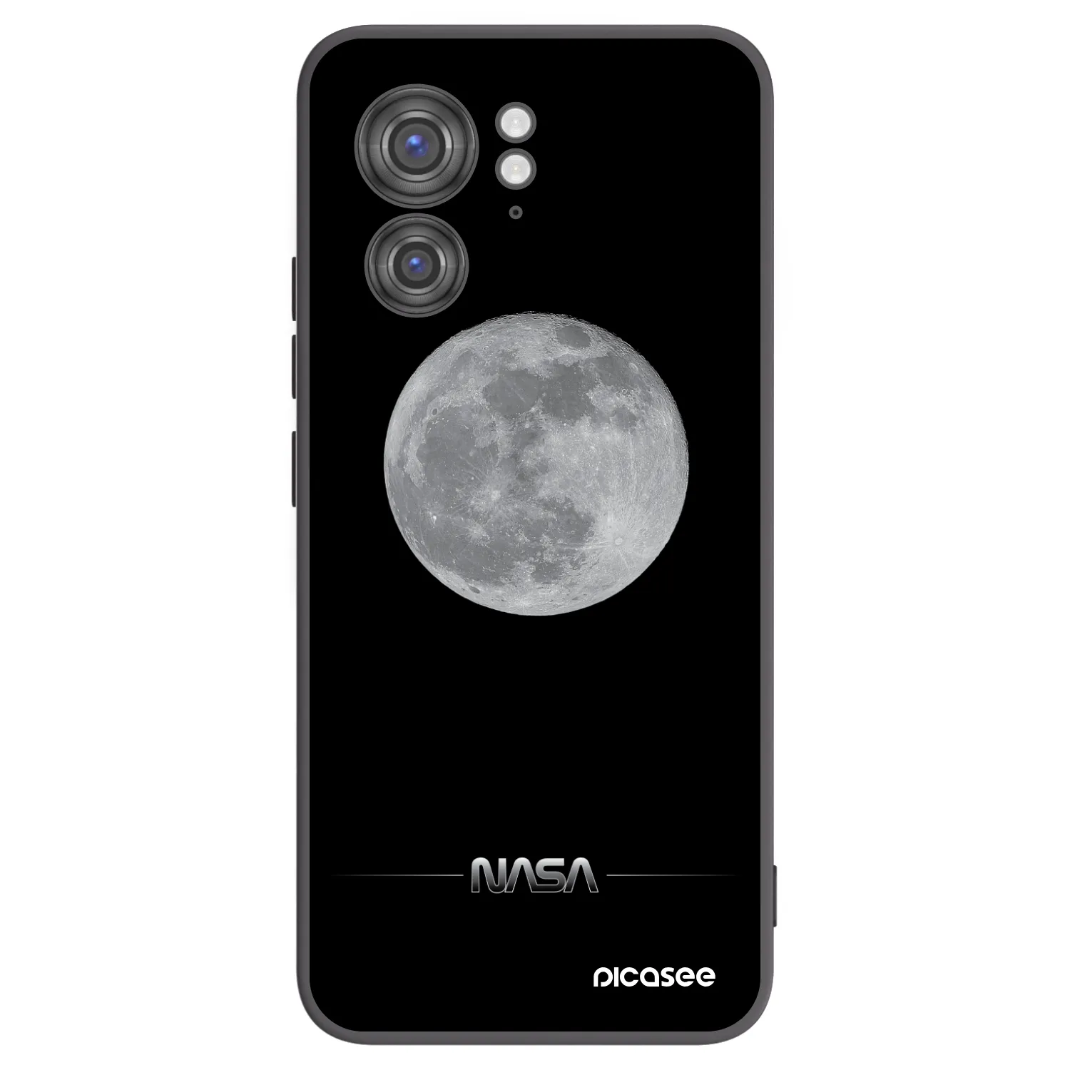 Picasee silikónový čierny obal pre Motorola Edge 40 - Moon Minimal