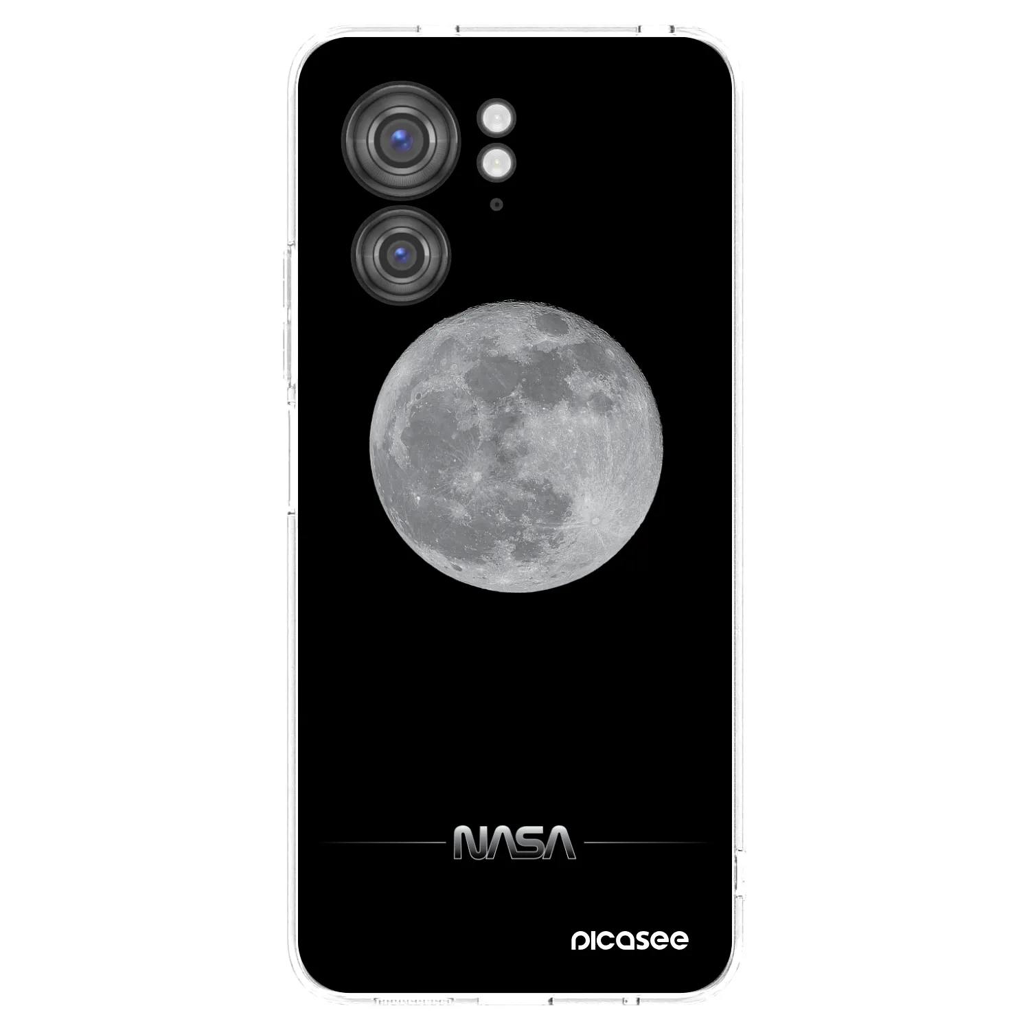 Picasee silikónový prehľadný obal pre Motorola Edge 40 - Moon Minimal
