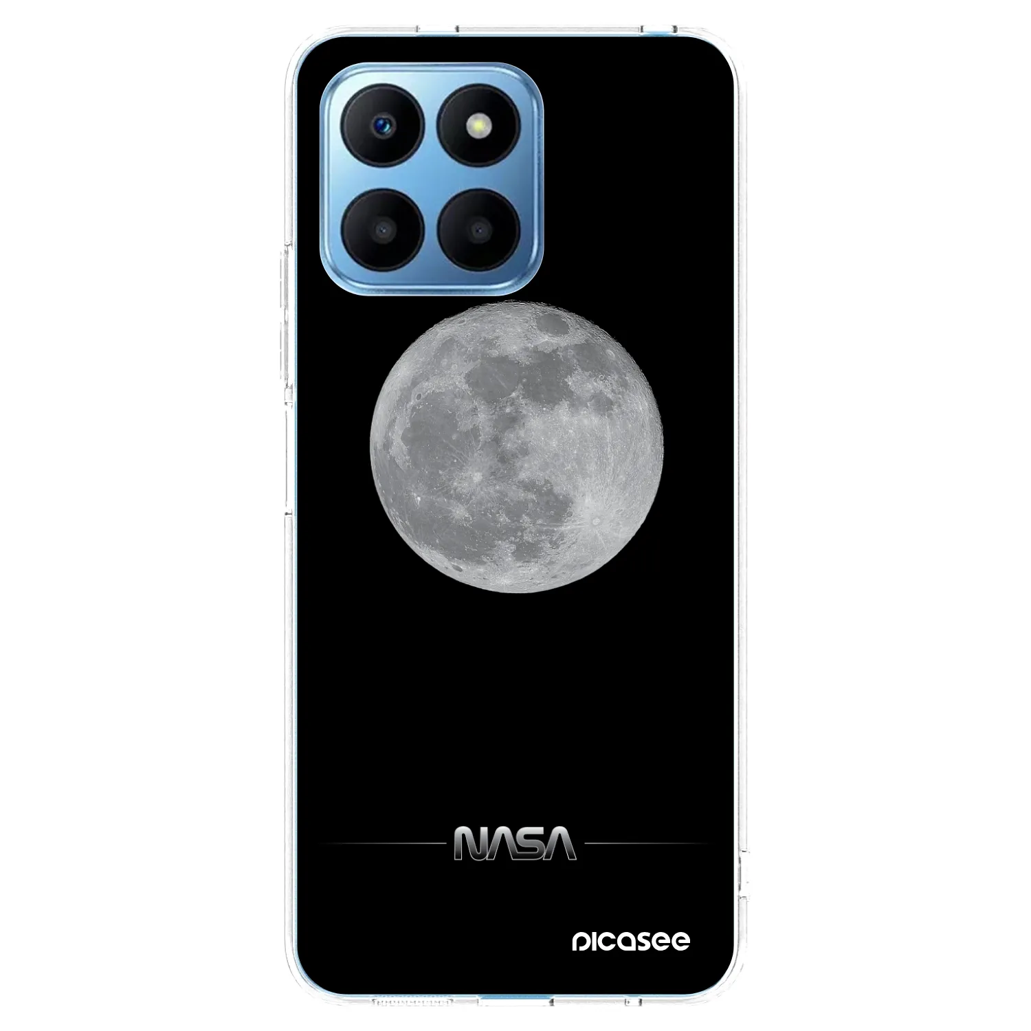 Silikónový prehľadný obal pre Honor 70 Lite - Moon Minimal