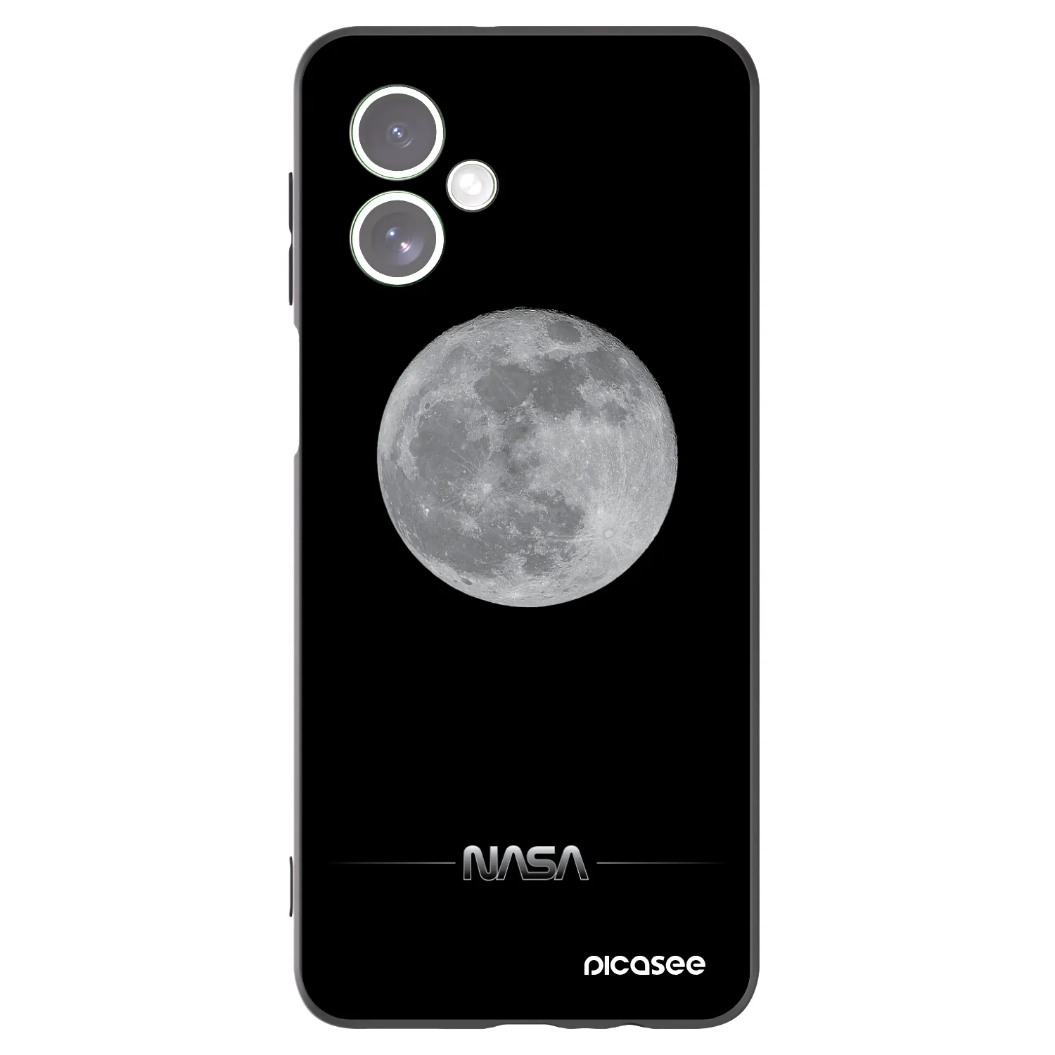 Silikónový čierny obal pre Motorola Moto G54 5G - Moon Minimal