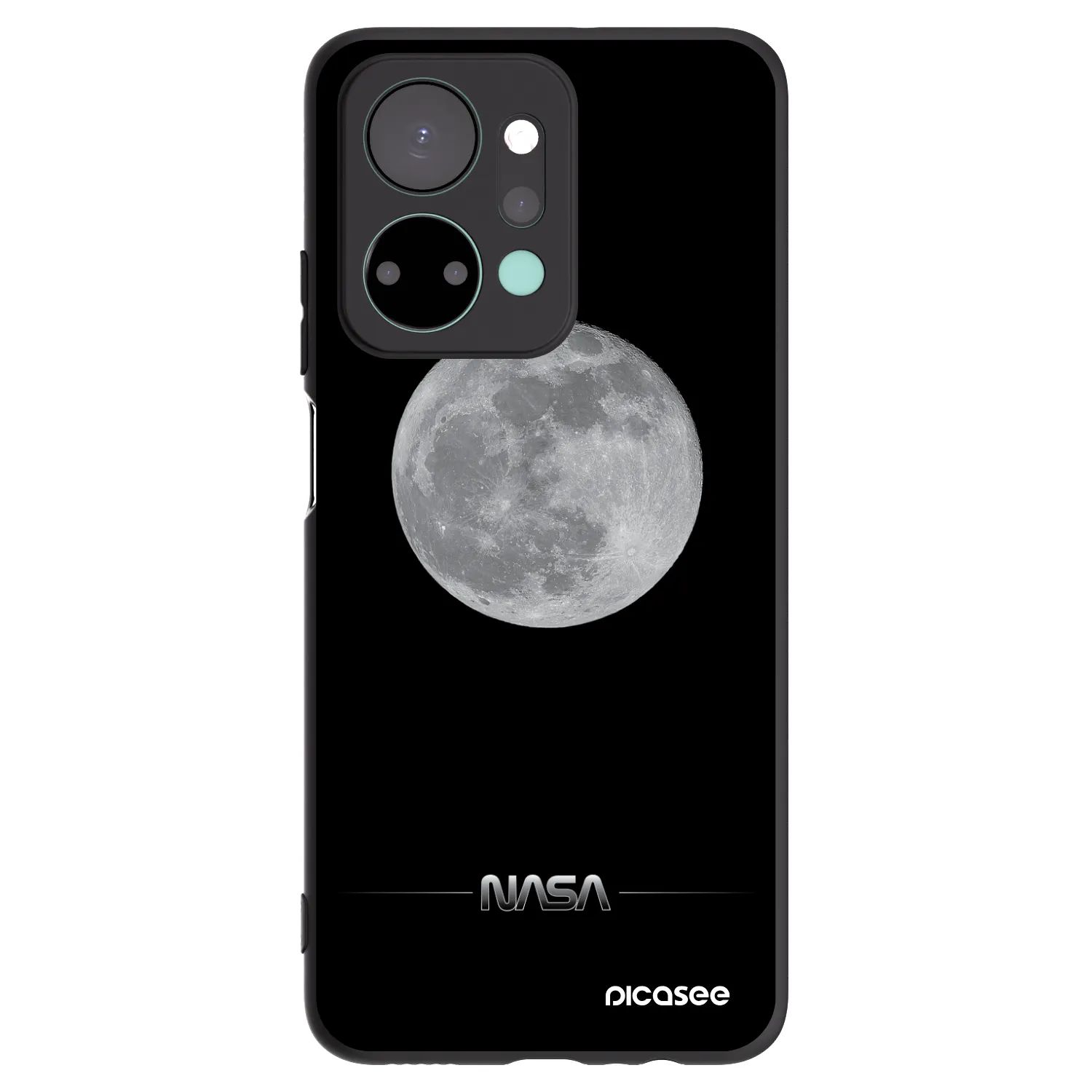 Picasee silikónový čierny obal pre Honor X7a - Moon Minimal