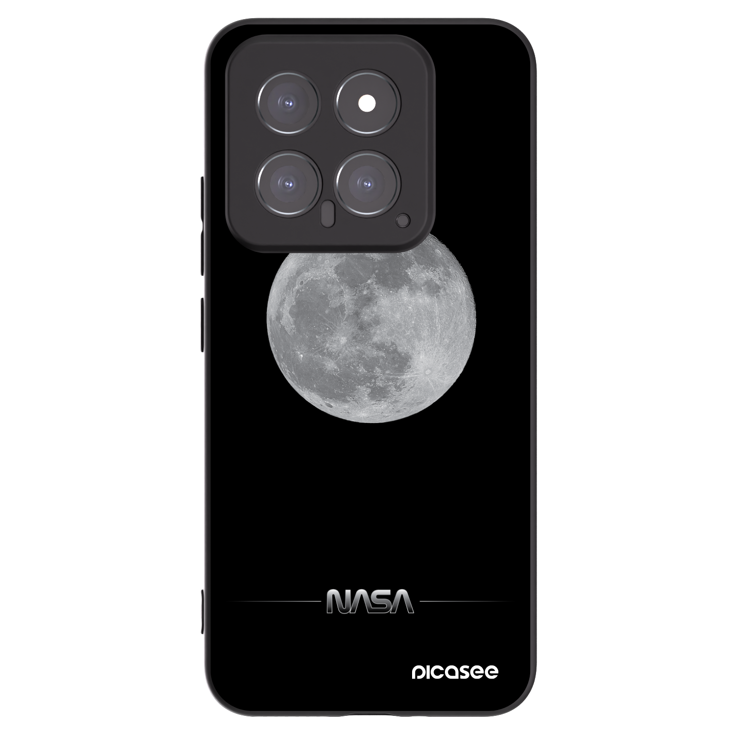 Picasee silikónový čierny obal pre Xiaomi 14 - Moon Minimal