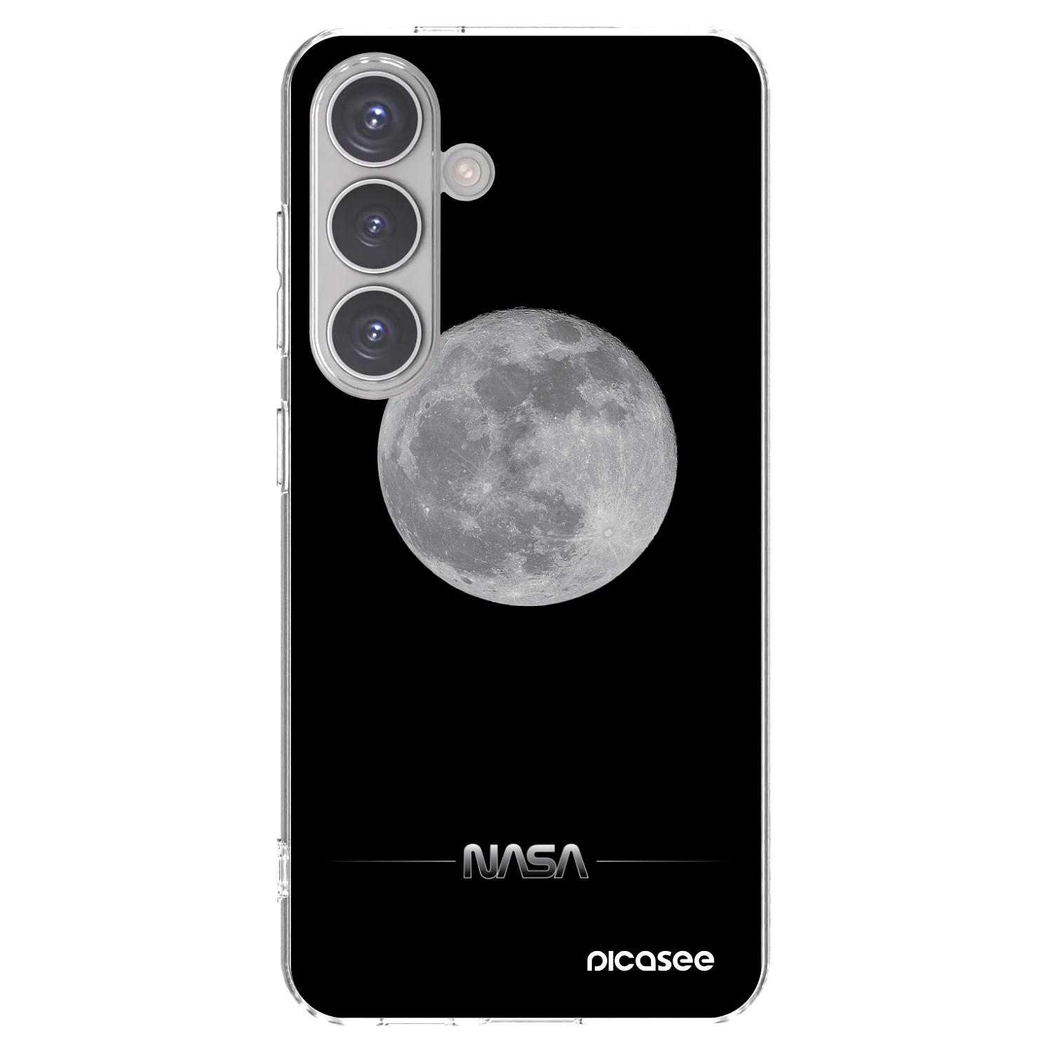 Picasee silikónový prehľadný obal pre Samsung Galaxy S24 S921B 5G - Moon Minimal