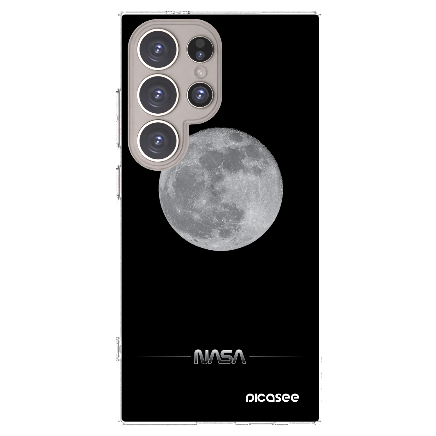 Picasee silikónový prehľadný obal pre Samsung Galaxy S24 Ultra S928B 5G - Moon Minimal