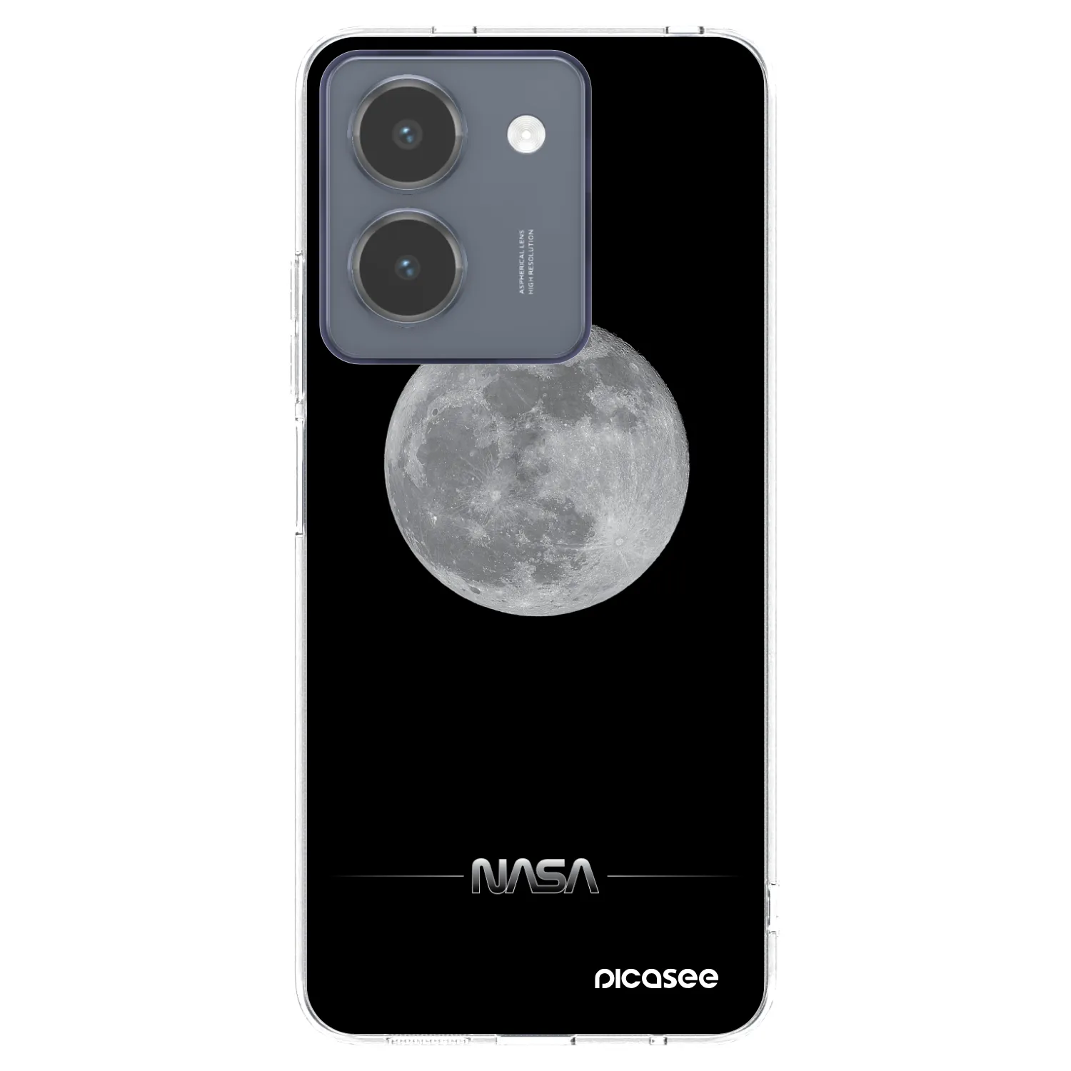Picasee silikónový prehľadný obal pre Vivo Y36 4G - Moon Minimal