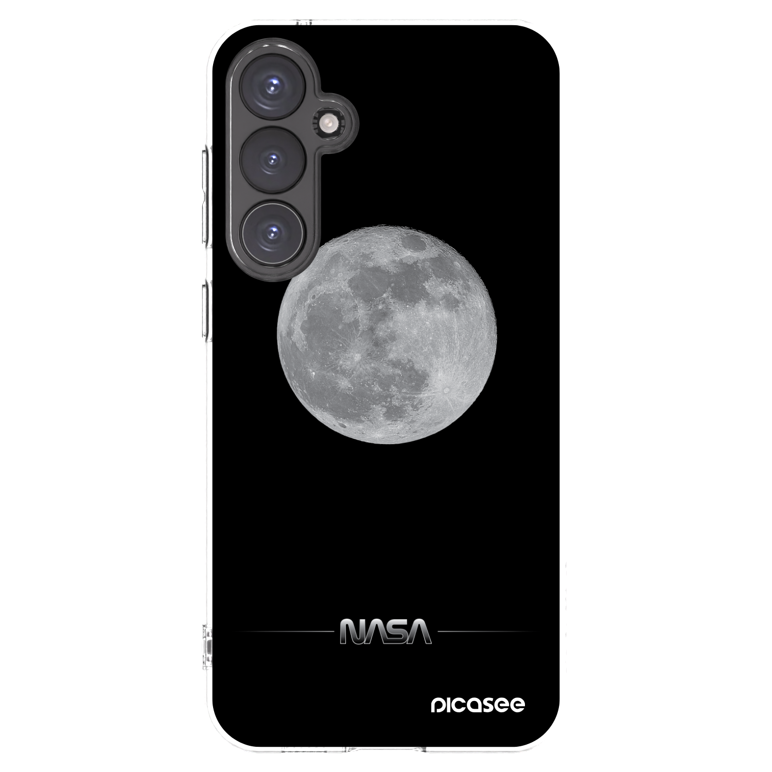 Picasee silikónový prehľadný obal pre Samsung Galaxy S23 FE S711B - Moon Minimal