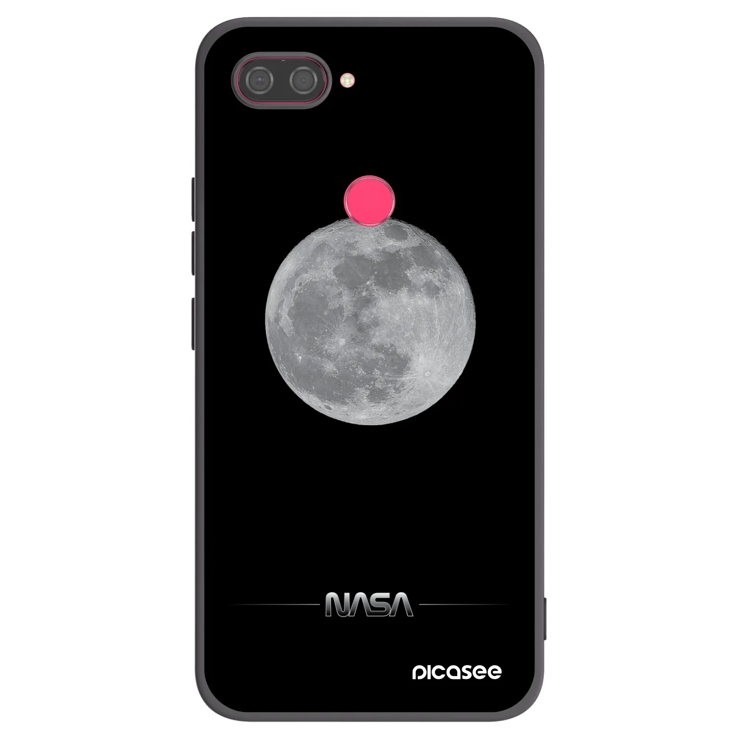 Picasee silikónový čierny obal pre Xiaomi Mi 8 Lite - Moon Minimal