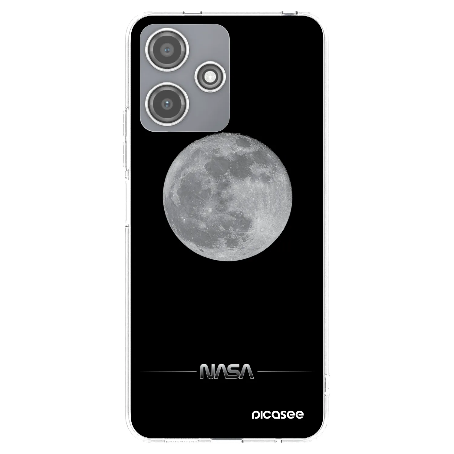 Picasee silikónový prehľadný obal pre Xiaomi Redmi 12 5G - Moon Minimal