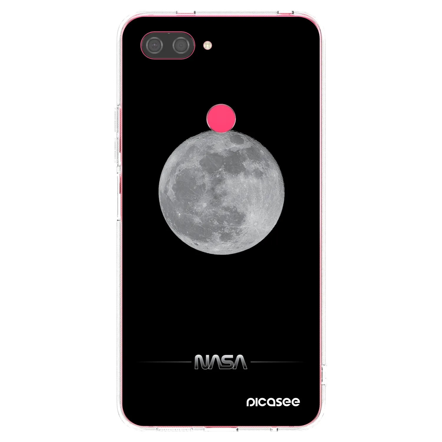 Picasee silikónový prehľadný obal pre Xiaomi Mi 8 Lite - Moon Minimal